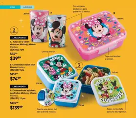 Vista previa de A. Juego de 2 vasos vision tec Mickey y Minnie Plástico., Juego de 2 vasos vision tec Mickey y Minnie Plástico. (226252) 3 pts, nuevo folleto de la tienda, válido en México a partir del 20.02.2026 | Página: 154