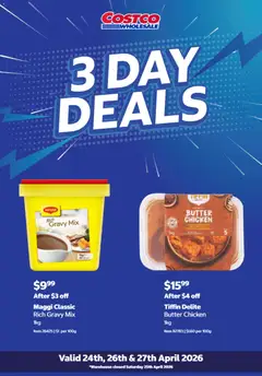 Preview of Costco 3 Day Deals - valid from 24.04.2026