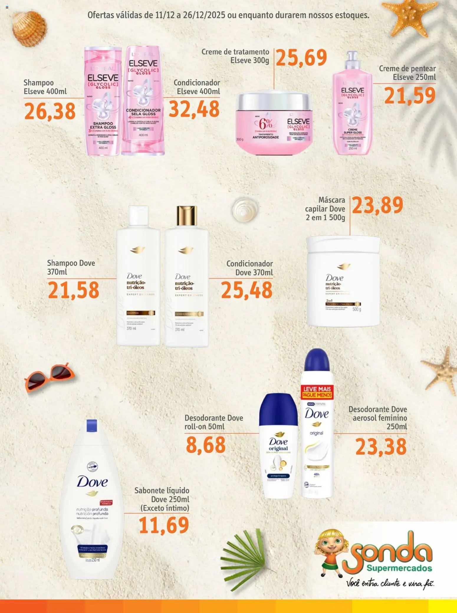 Sonda Folheto - válido de 01.12.2025 | Página: 3 | Produtos: Condicionador, Desodorante, Creme, Sabonete líquido