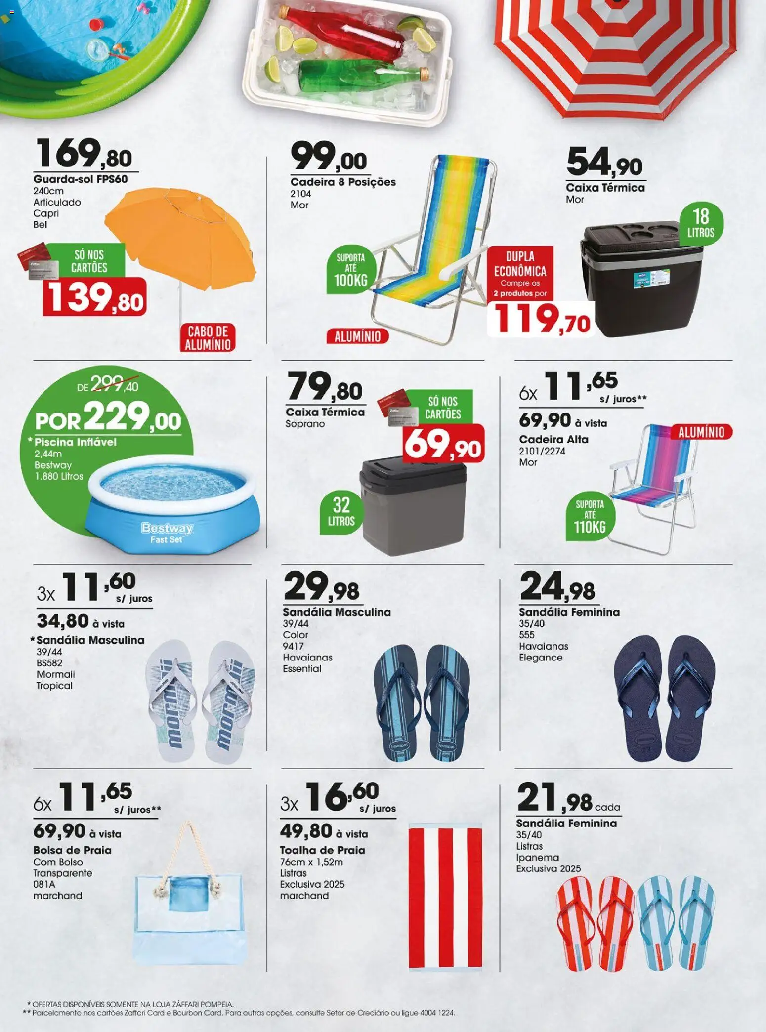 Zaffari Folheto - válido de 02.12.2025 | Página: 24 | Produtos: Cadeira, Caixa, Piscina, Cabo
