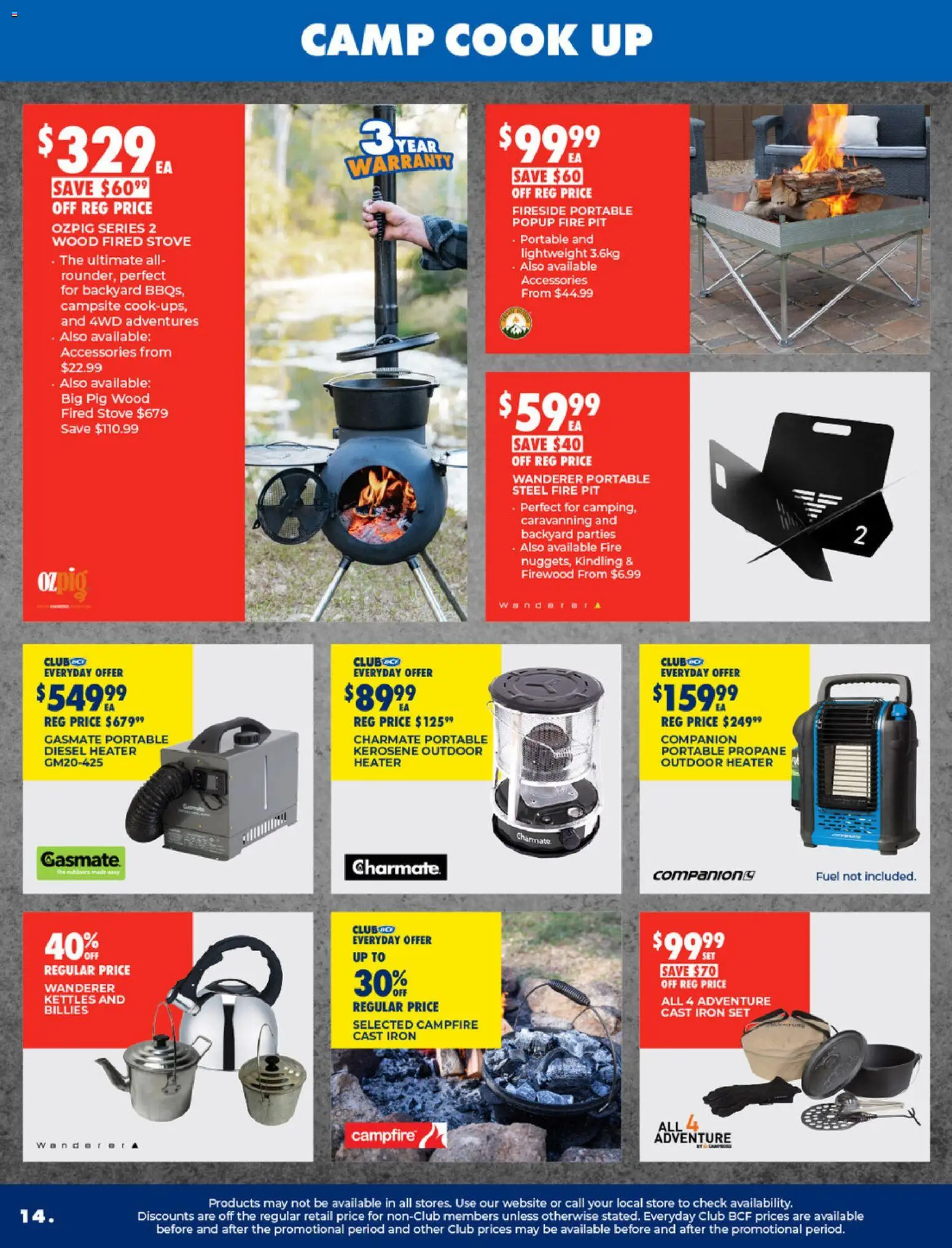 BCF catalogue - valid from 17.03.2026 | Page: 14 | Products: Accessories, Portable, Stove, Iron
