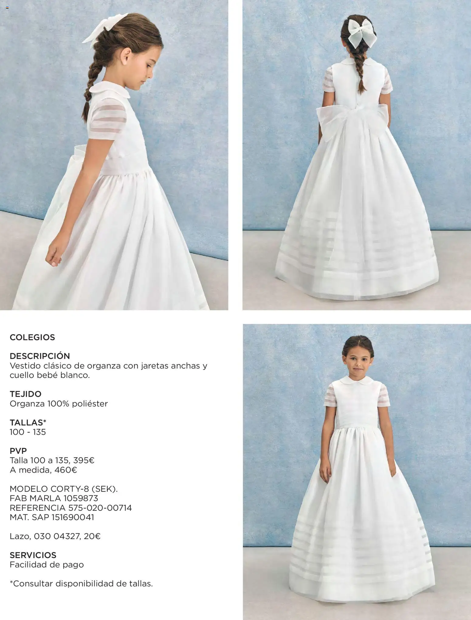 Nuevas ofertas de El Corte Inglés válidas en toda la República Mexicana desde el 20.11.2025. ¡Encuentra las mejores ofertas en El Corte Inglés catálogo Comuniones 2026! | Página: 51 | Productos: Vestido