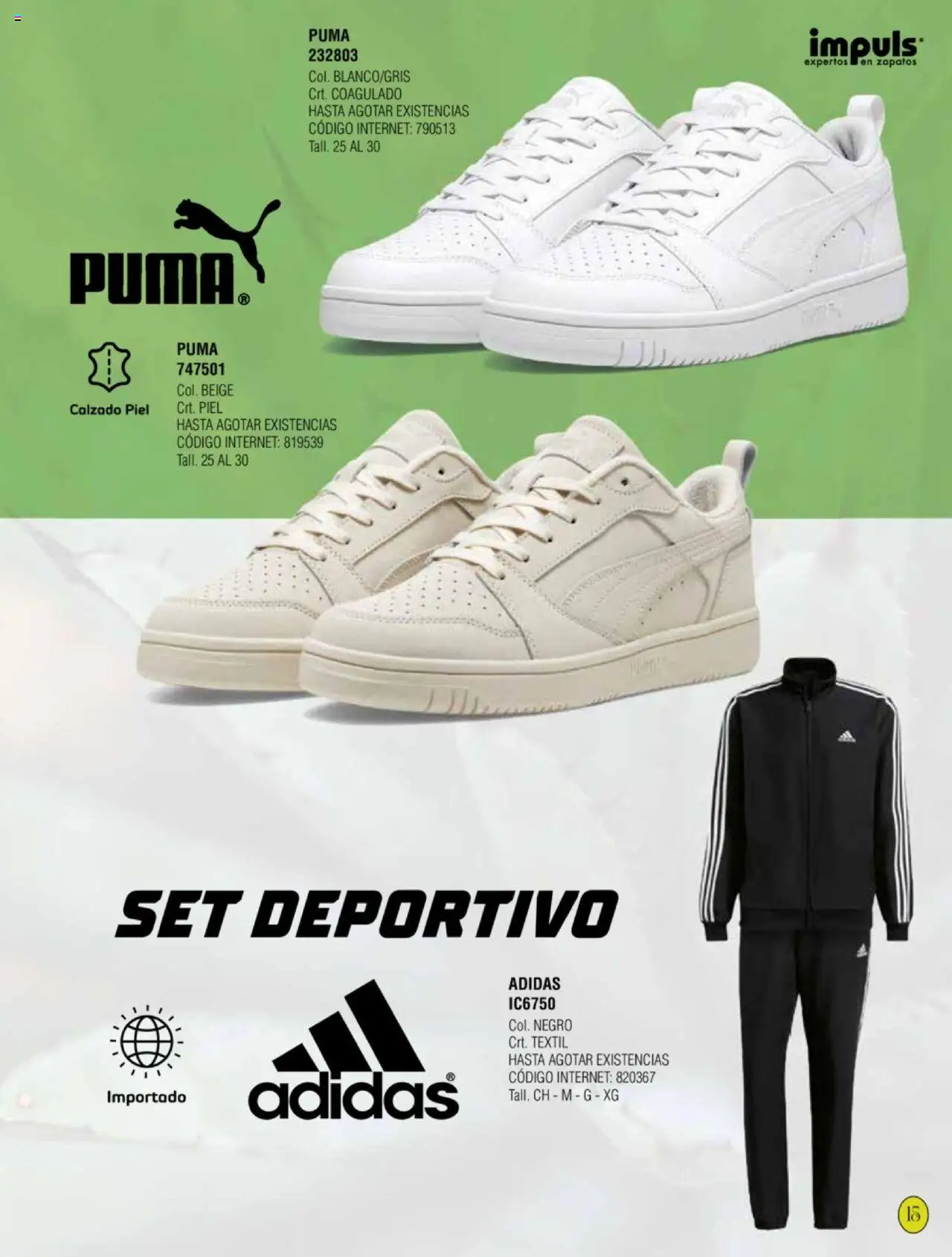 Nuevas ofertas de Impuls válidas en toda la República Mexicana desde el 03.01.2025. ¡Encuentra las mejores ofertas en Impuls catálogo Caballero Primavera-Verano 2025! | Página: 17 | Productos: Zapatos