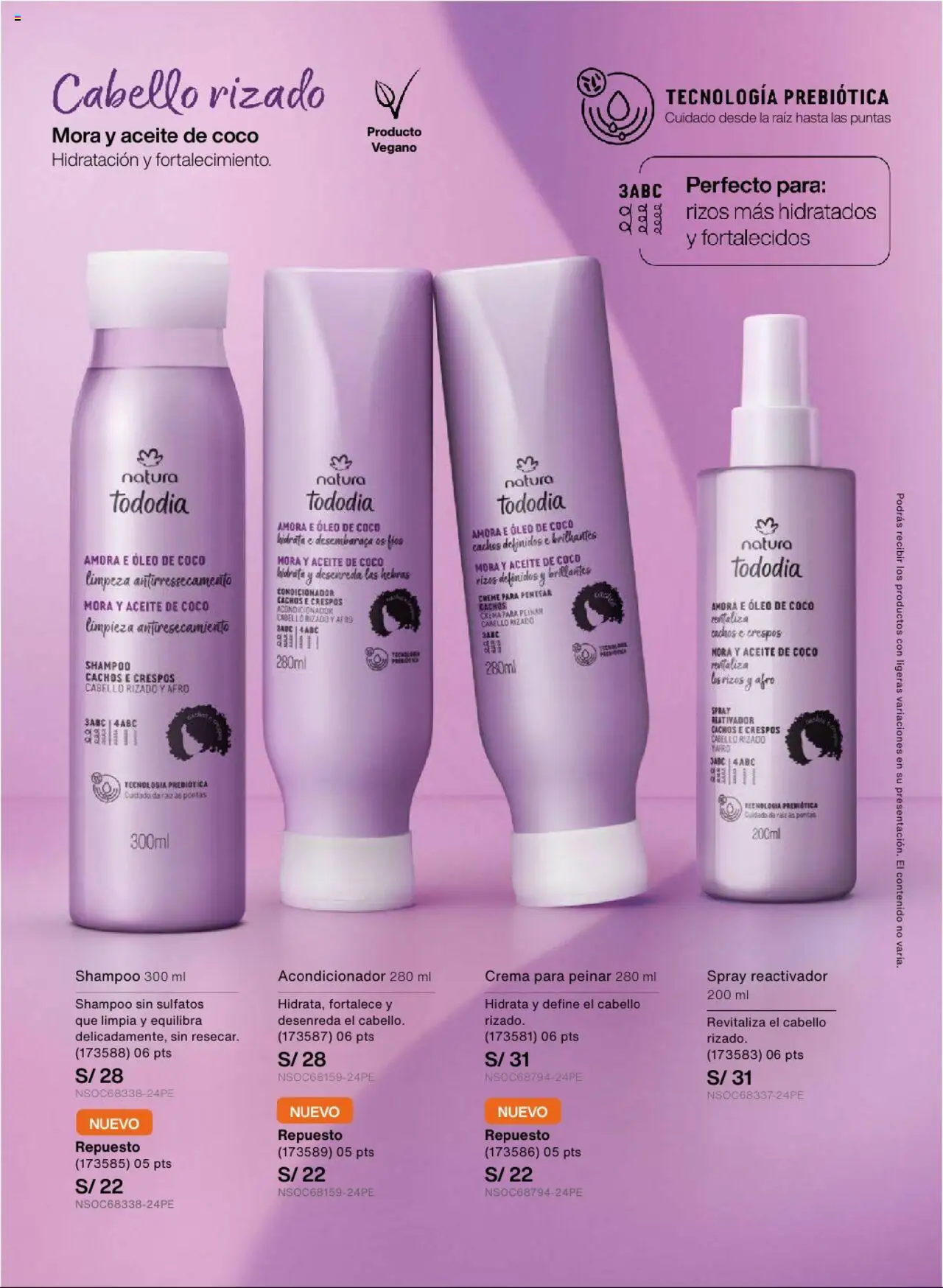 Catálogo Natura válido desde 03.09.2025 | Página: 117 | Productos: Shampoo, Acondicionador, Aceite, Crema