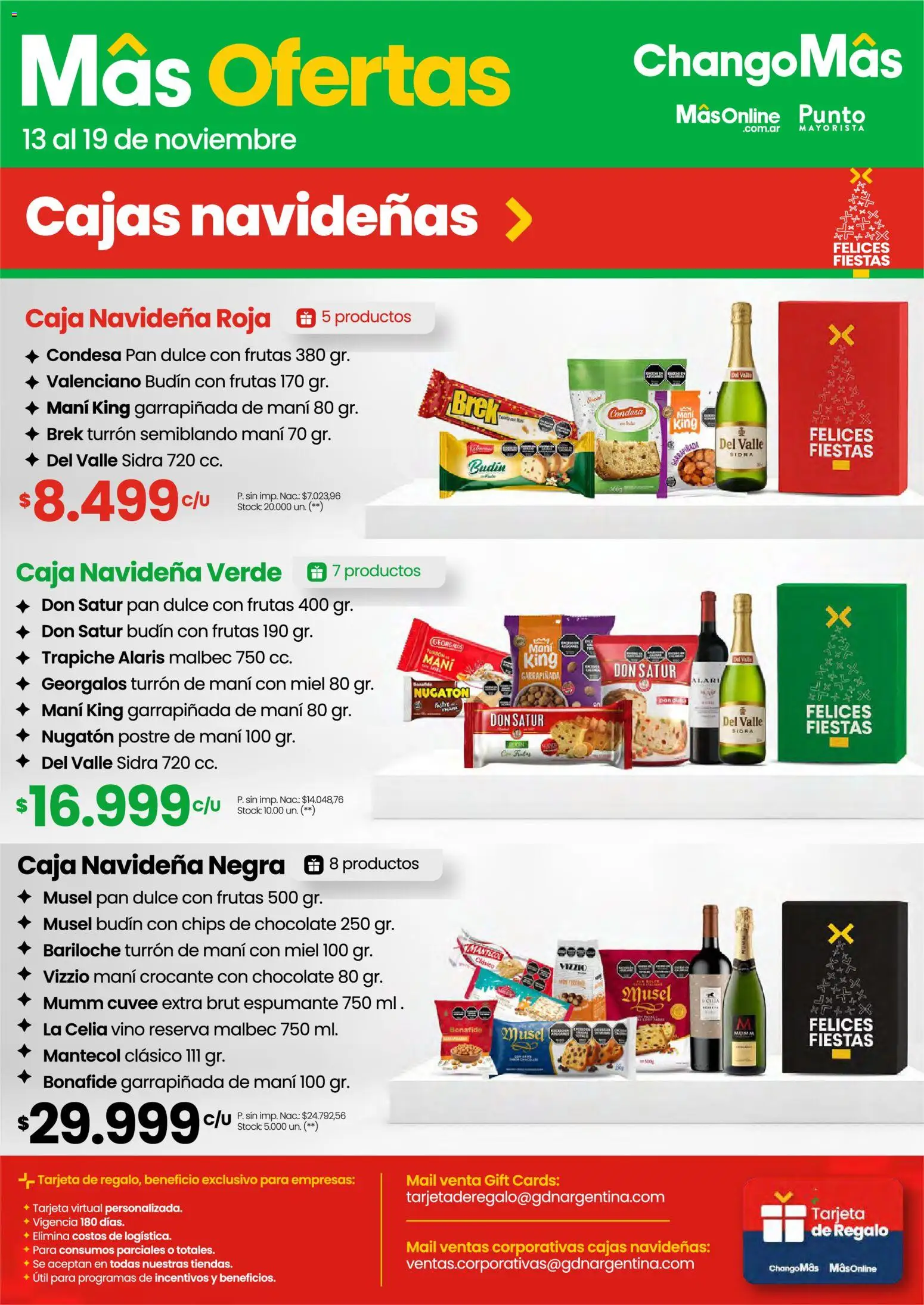 Changomas ofertas │ válido desde el 13.11.2025 | Página: 7 | Productos: Budín, Mani, Chocolate, Turrón