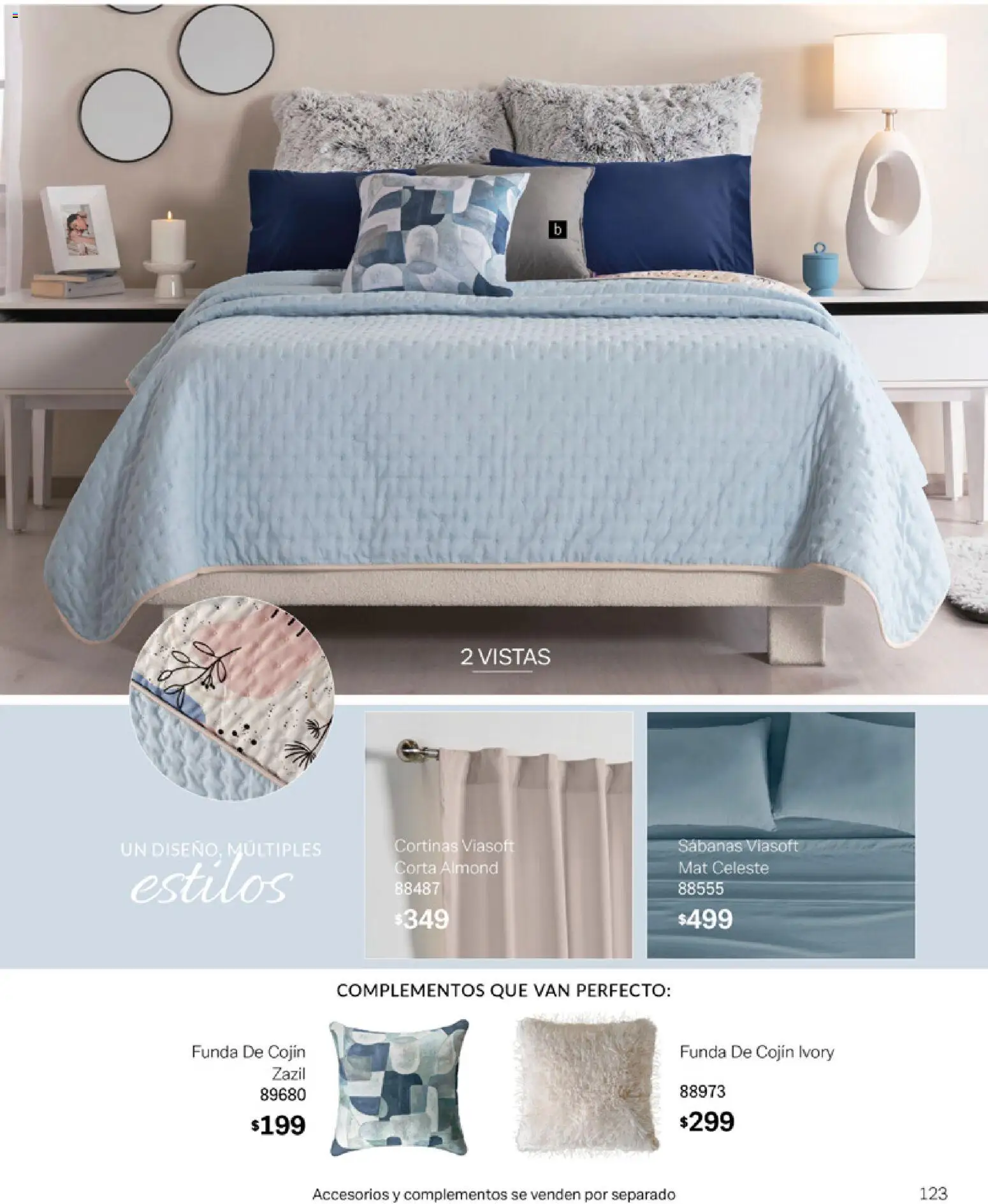 Nuevas ofertas de Vianney válidas en toda la República Mexicana desde el 06.03.2026. ¡Encuentra las mejores ofertas en Vianney catálogo Tu hogar, nuestra pasión! | Página: 125 | Productos: Funda, Sabanas, Cortinas