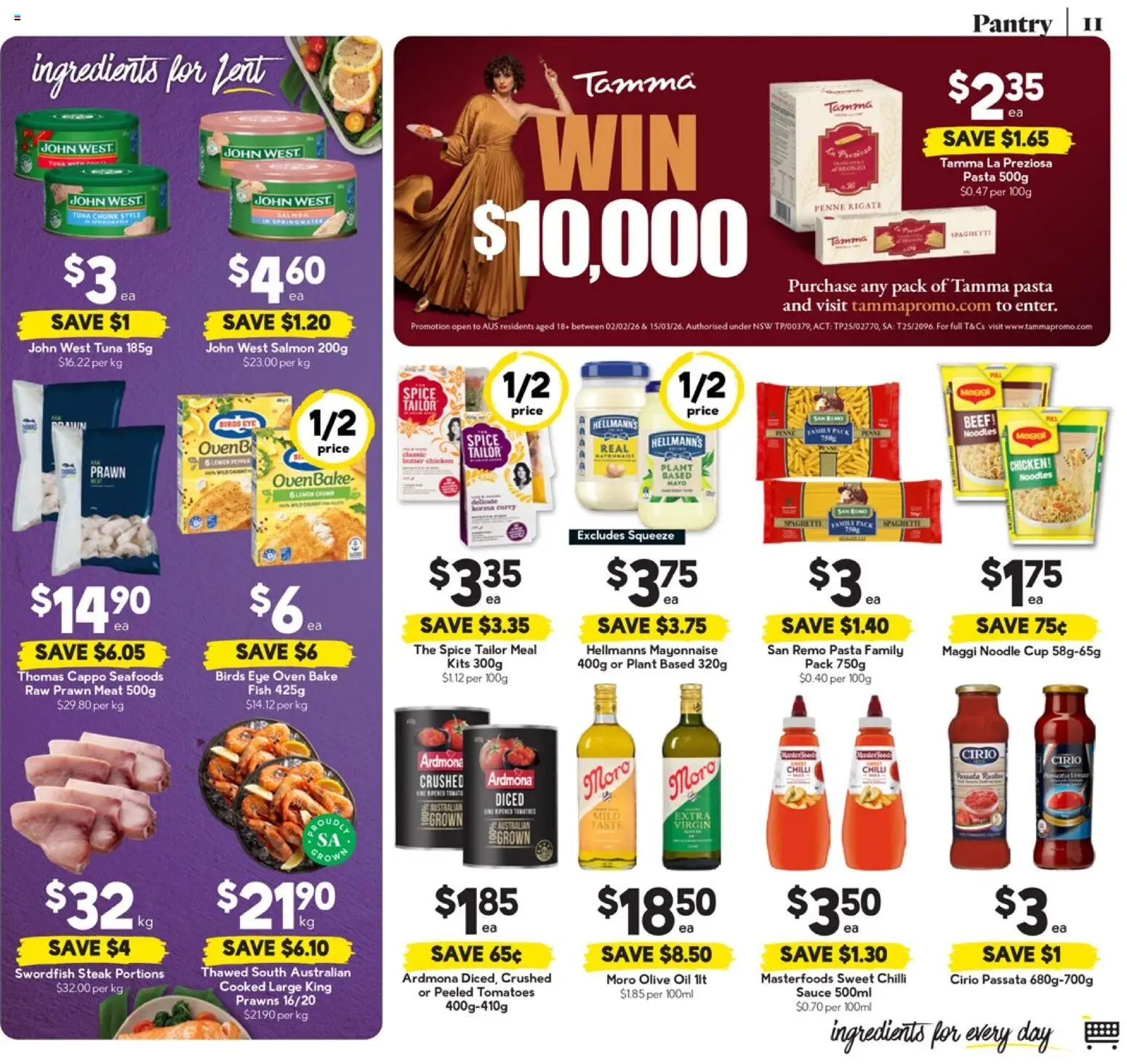 Drakes catalogue - valid from 25.02.2026 | Page: 11 | Products: Butter, Oil, Beef, Prawns