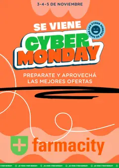 Vista previa Farmacity - Cyber Monday aviso válido desde el 31.10.2025