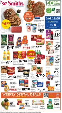 Preview of Smith's weekly ads valid from 07.01.2026