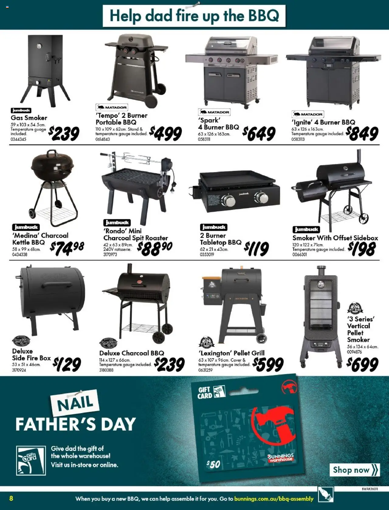 Bunnings Warehouse catalogue - valid from 13.08.2025 | Page: 8 | Products: Box, Portable, Grill, Kettle