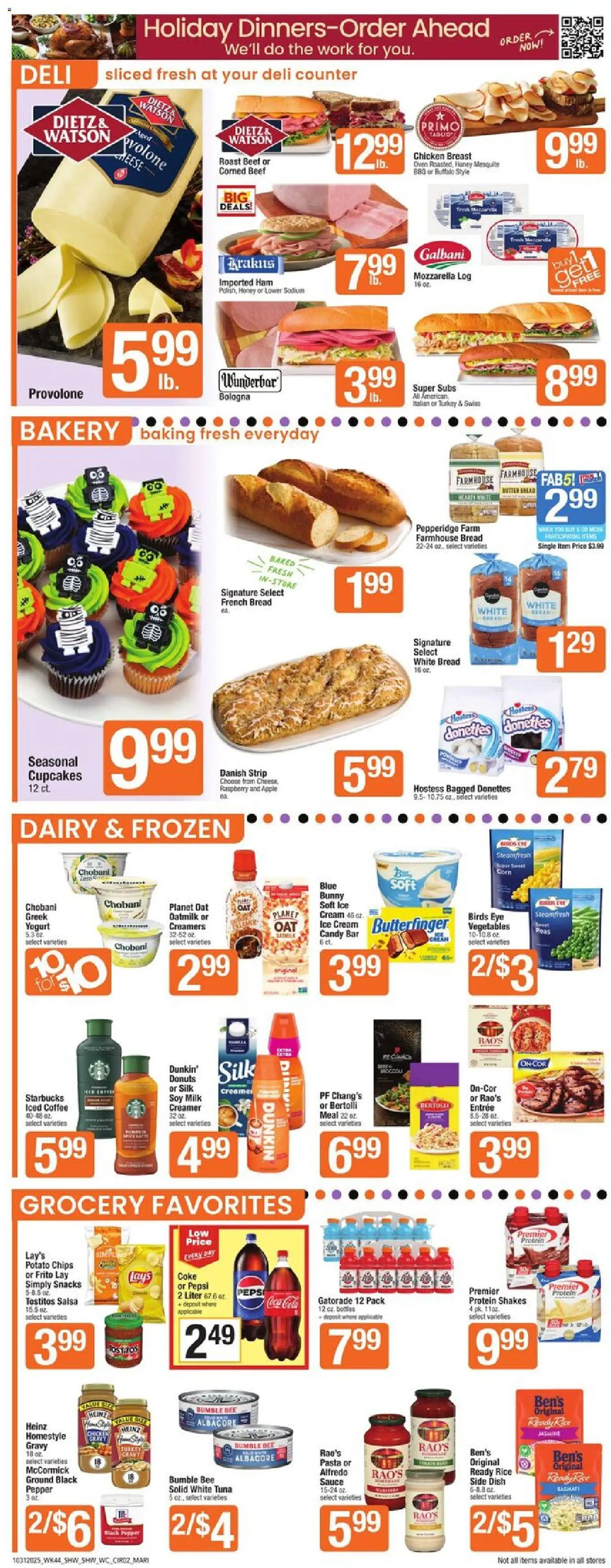 Star Market Weekly Ad - MA - valid from 31.10.2025 | Page: 2 | Products: Corn, Ham, Ice cream, Raspberry