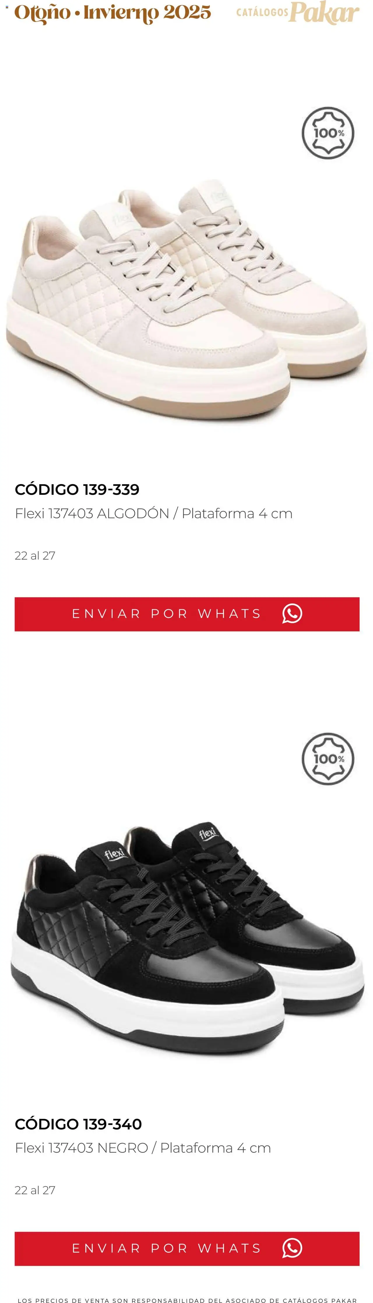 Nuevas ofertas de SC Pakar válidas en toda la República Mexicana desde el 10.10.2025. ¡Encuentra las mejores ofertas en SC Pakar - Catálogo Flexi otoño / invierno! | Página: 133 | Productos: Algodón