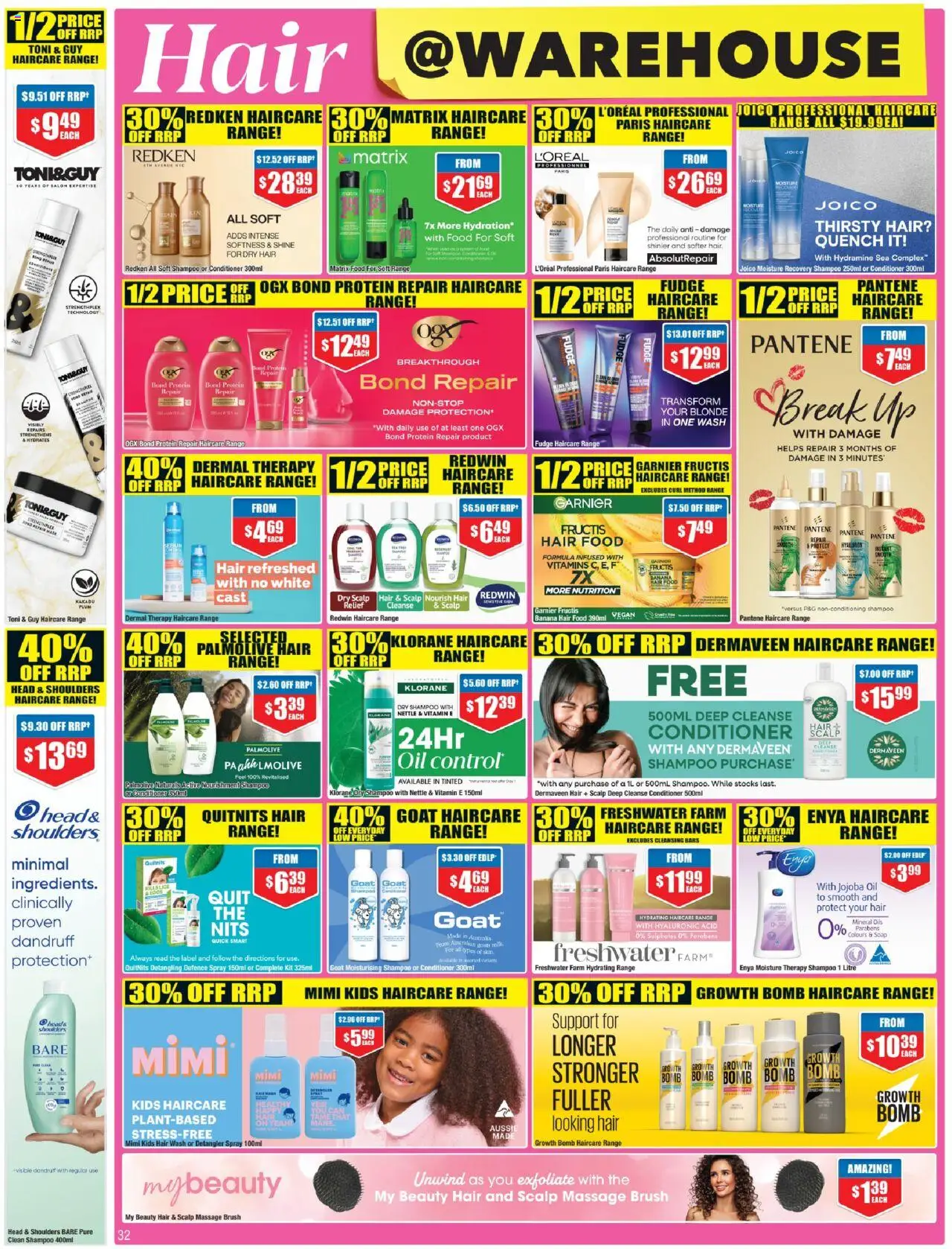 Chemist Warehouse catalogue - valid from 02.10.2025 | Page: 32 | Products: Brush, Conditioner, Soap, Vitamin