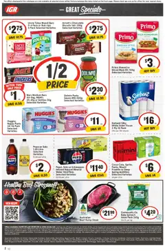IGA catalogue - valid from 23.07.2025 | Page: 3 | Products: Apples, Tomatoes, Salad, Spinach