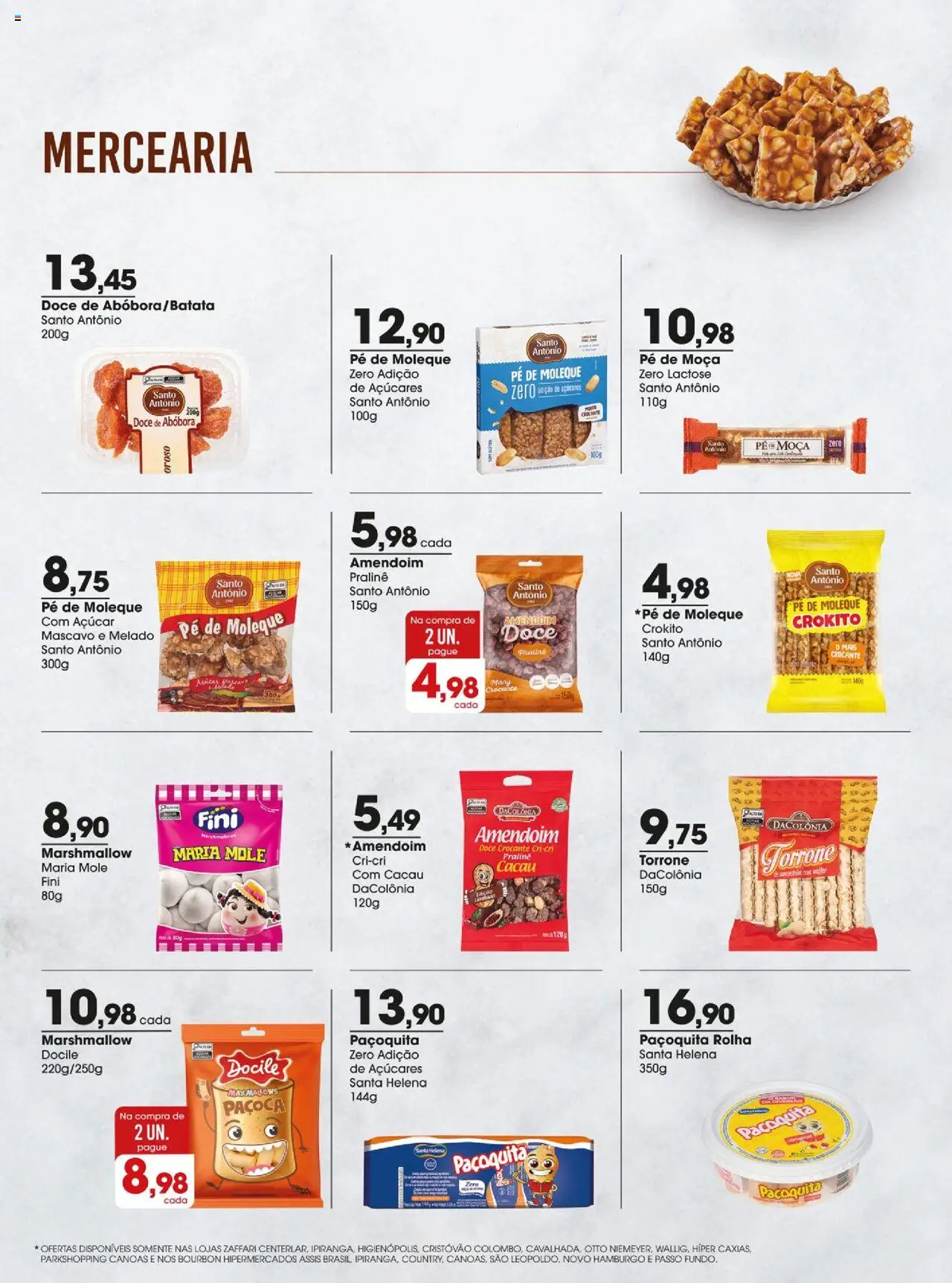 Zaffari Folheto - válido de 17.06.2025 | Página: 9 | Produtos: Amendoim, Bourbon, Açúcar, Paçoca