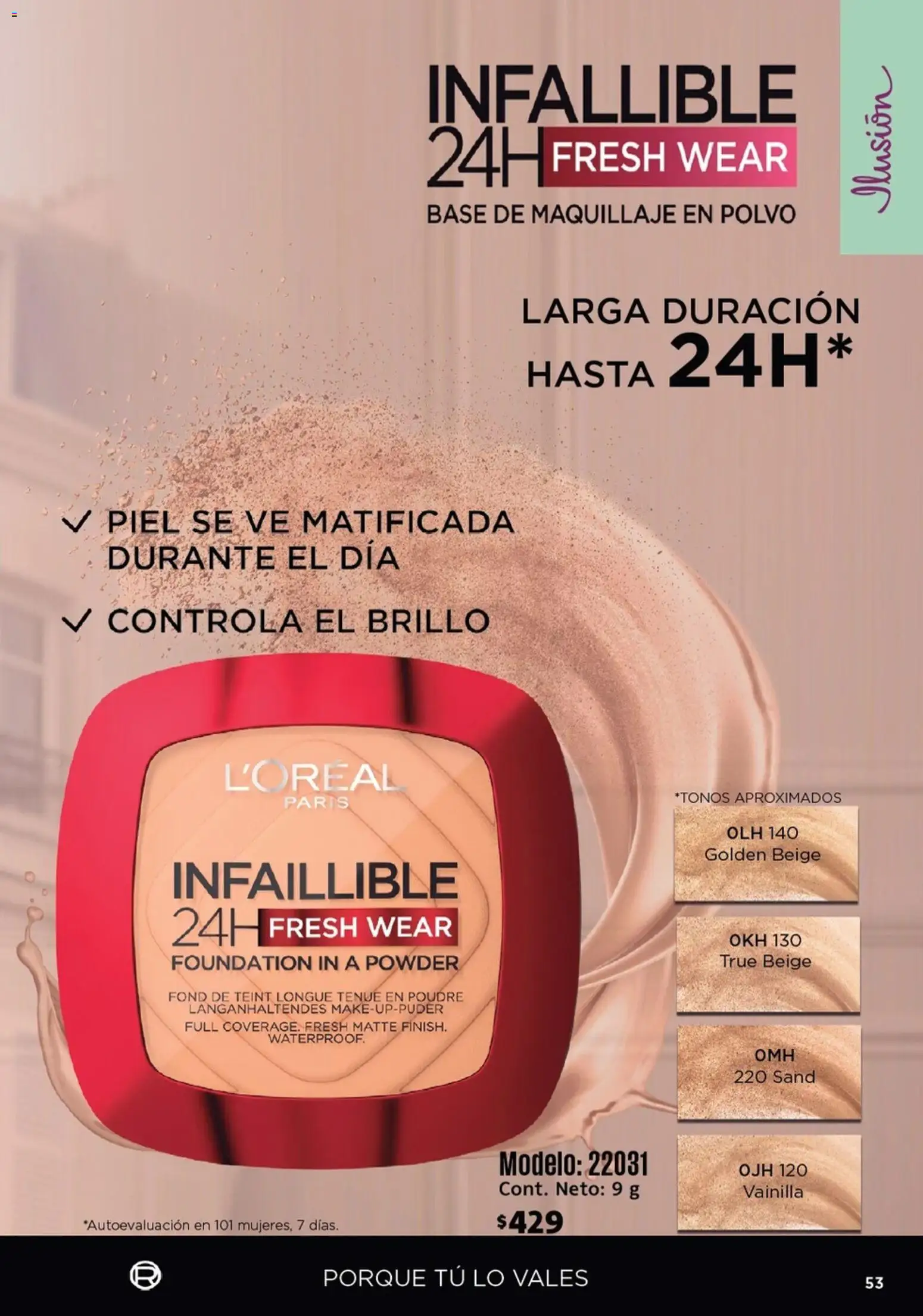 Nuevas ofertas de Ilusión válidas en toda la República Mexicana desde el 01.03.2026. ¡Encuentra las mejores ofertas en Ilusión catálogo Marcas Amigas! | Página: 55 | Productos: Base de maquillaje, Brillo, Maquillaje, Polvo