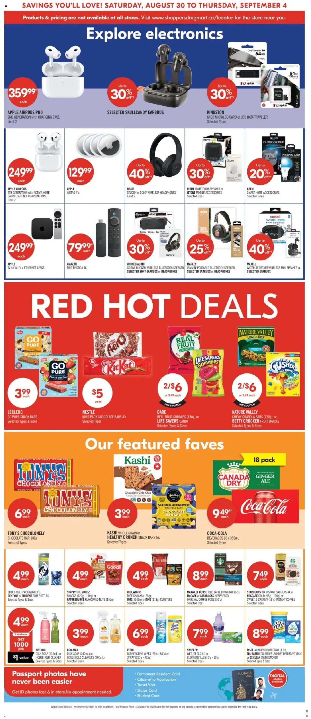 Shoppers flyer valid from 30.08.2025 | Page: 7 | Products: Tv, Speaker, Box, Chocolate