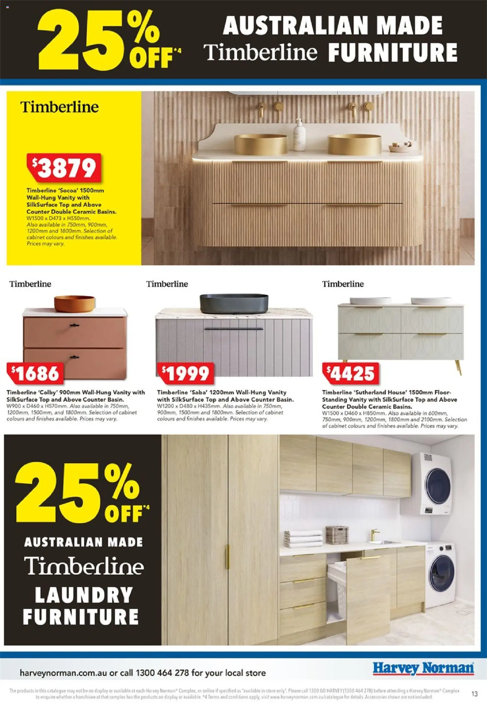 Harvey Norman catalogue - valid from 25.12.2025 | Page: 13 | Products: Cabinet, Accessories, Laundry