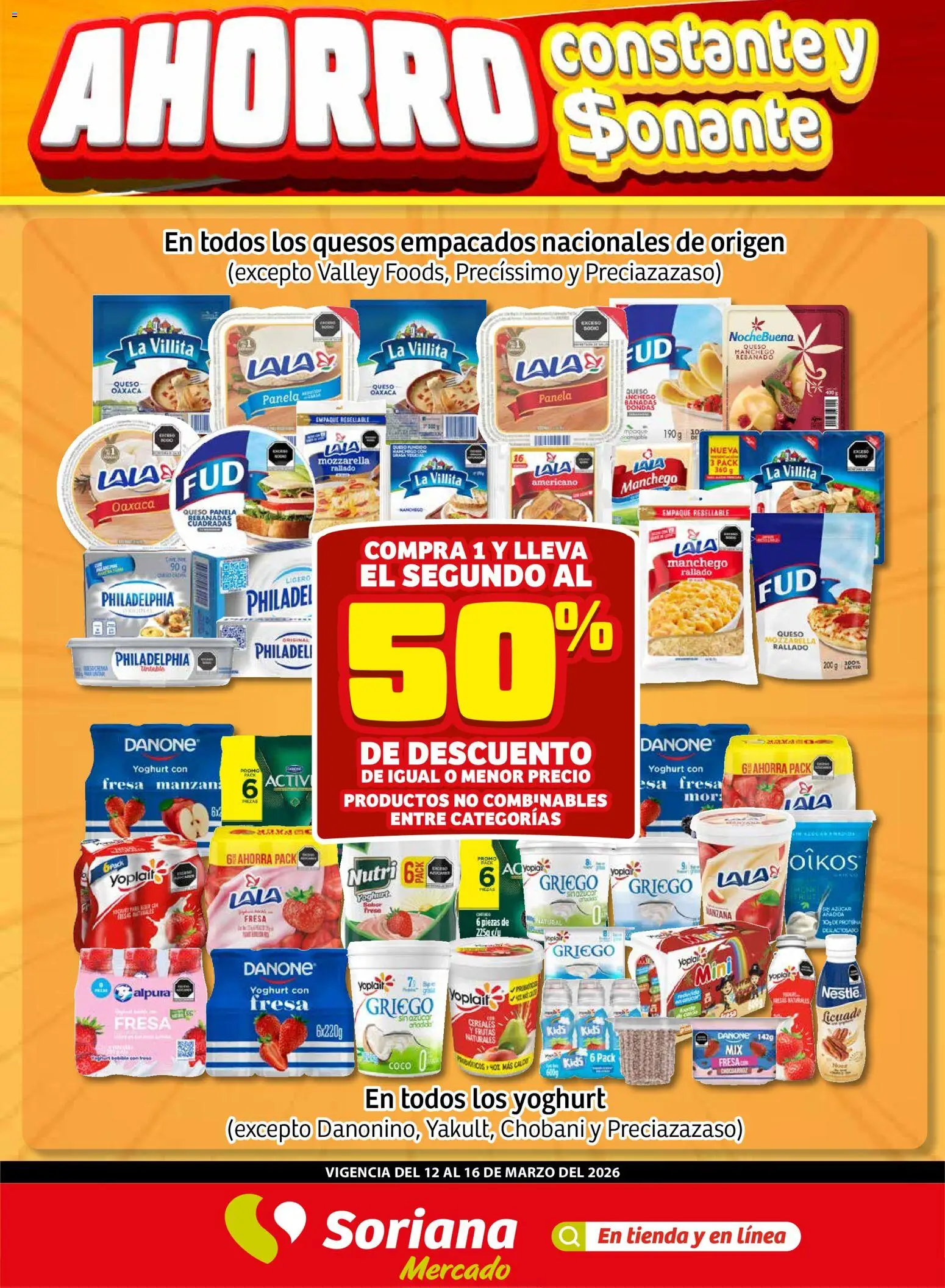 Nuevas ofertas de Soriana válidas en toda la República Mexicana desde el 12.03.2026. ¡Encuentra las mejores ofertas en Soriana - Fin de Semana Mercado: Saltillo y Torreón! | Página: 1 | Productos: Fresa, Manzana, Queso, Cereales