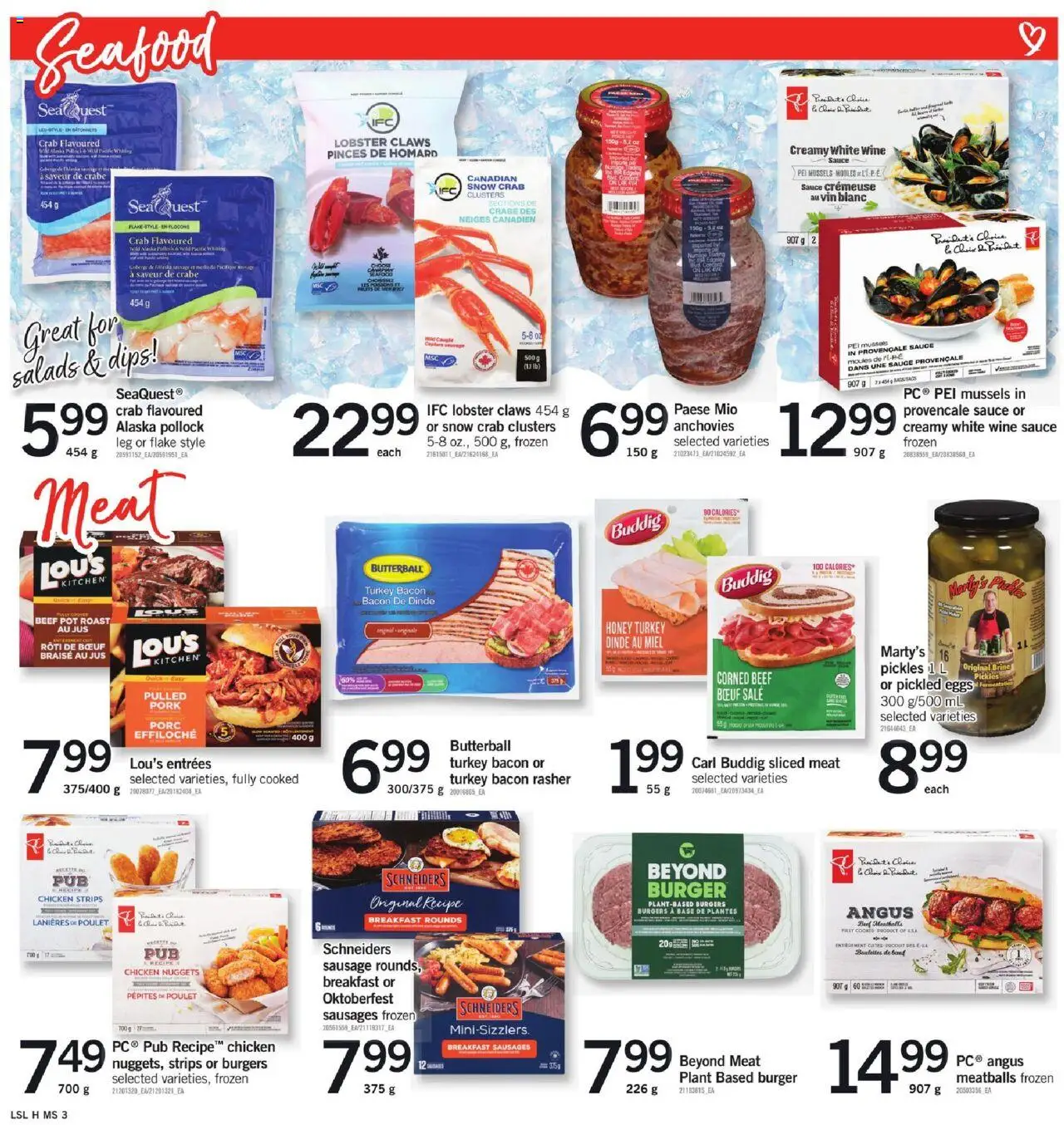 Loblaws flyer valid from 16.10.2025 | Page: 9 | Products: Beef, Turkey, Wine, Chicken