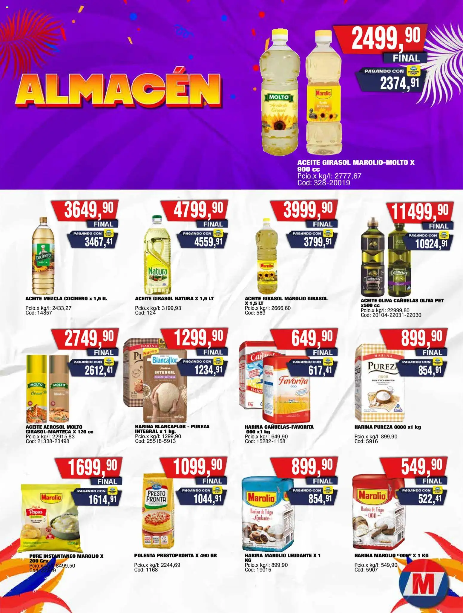 Maxiconsumo ofertas │ válido desde el 23.02.2026 | Página: 3 | Productos: Harina, Aceite, Polenta, Oliva