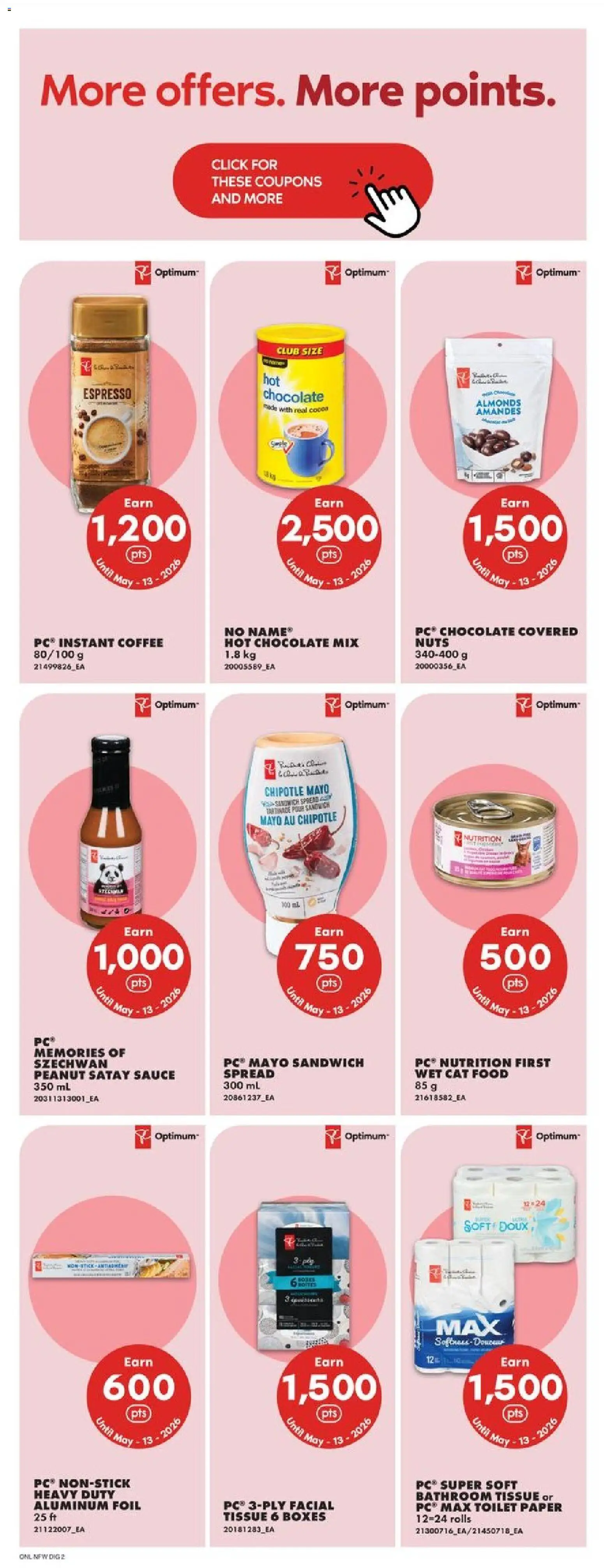 No Frills flyer valid from 09.04.2026 | Page: 15 | Products: Nuts, PC, Coffee, Chocolate