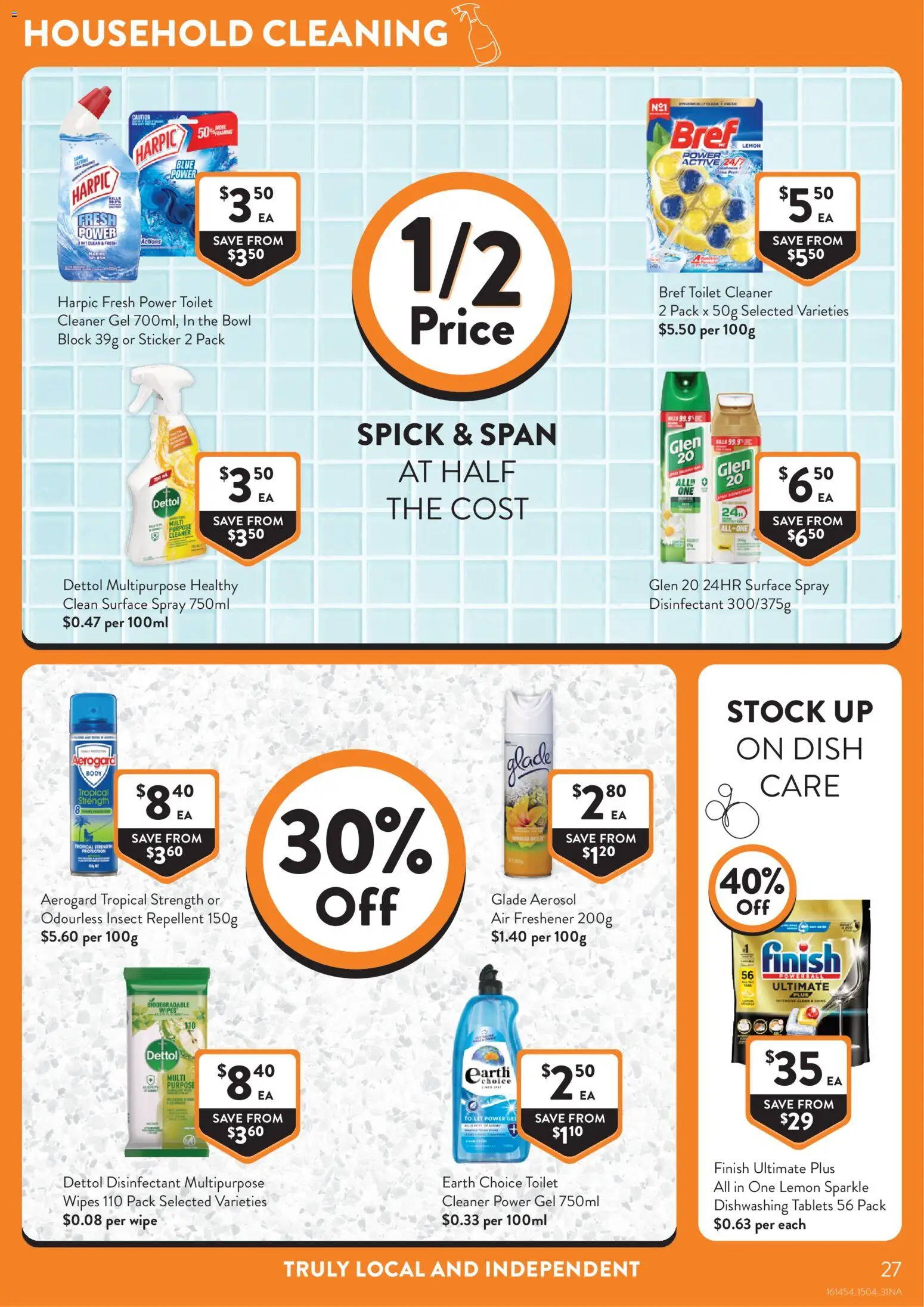 Foodworks catalogue - valid from 15.04.2026 | Page: 27 | Products: Toilet, Household, Cleaner, Multipurpose