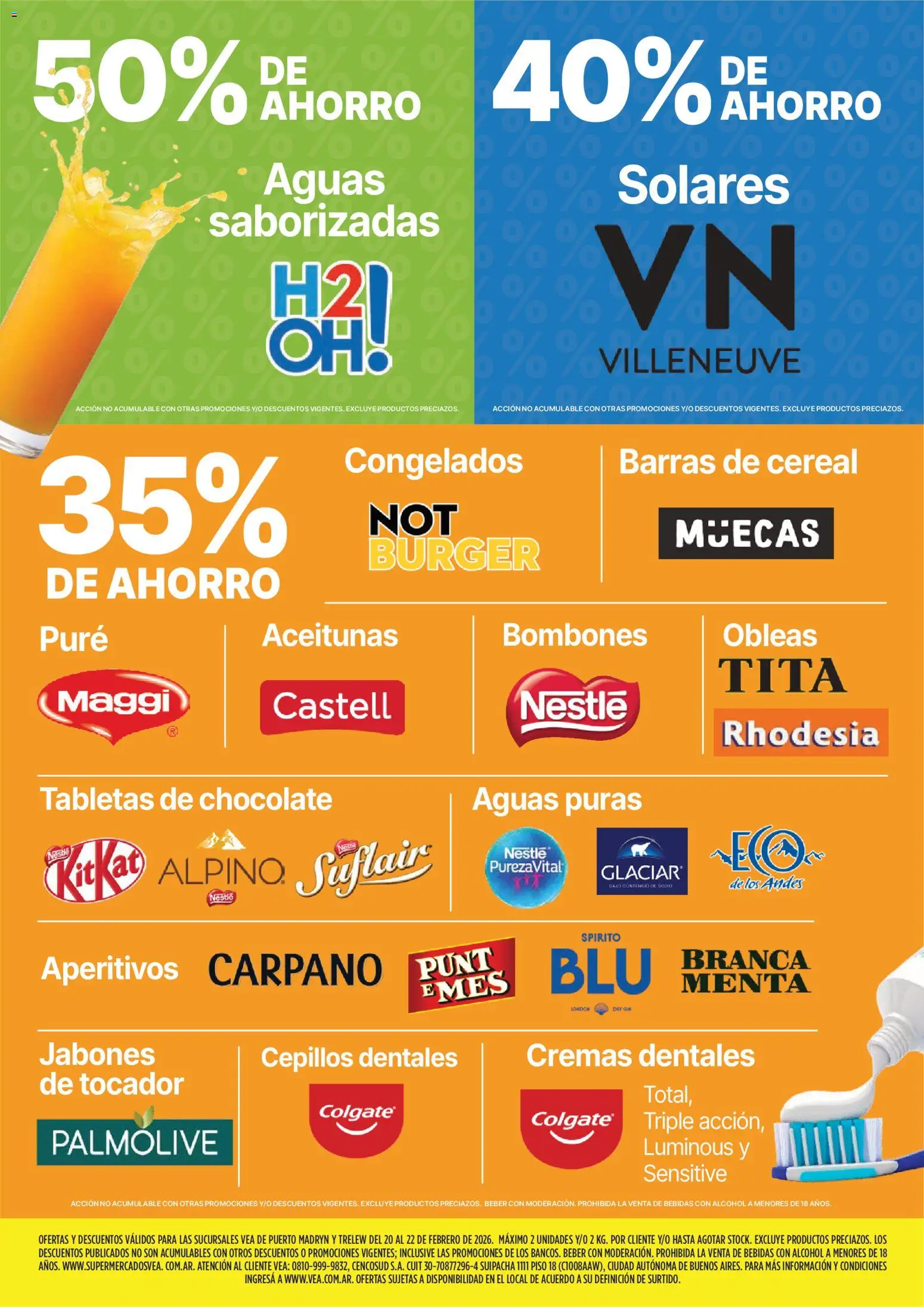 Vea - Ofertas fin de semana Chubut │ válido desde el 20.02.2026 | Página: 6 | Productos: Bombones, Aceitunas, Chocolate