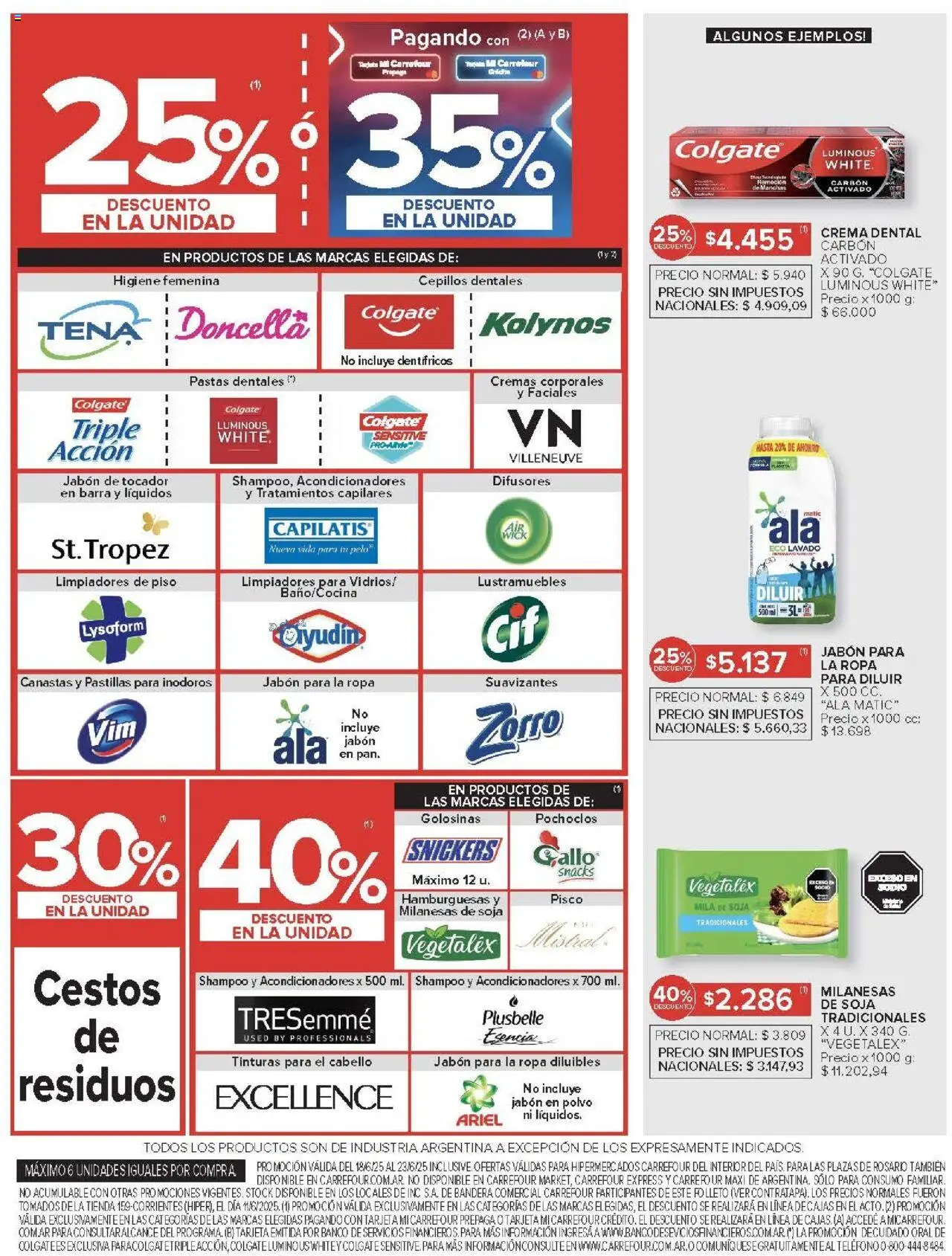 Carrefour ofertas │ válido desde el 18.06.2025 | Página: 10 | Productos: Banco, Polvo, Jabón, Crema