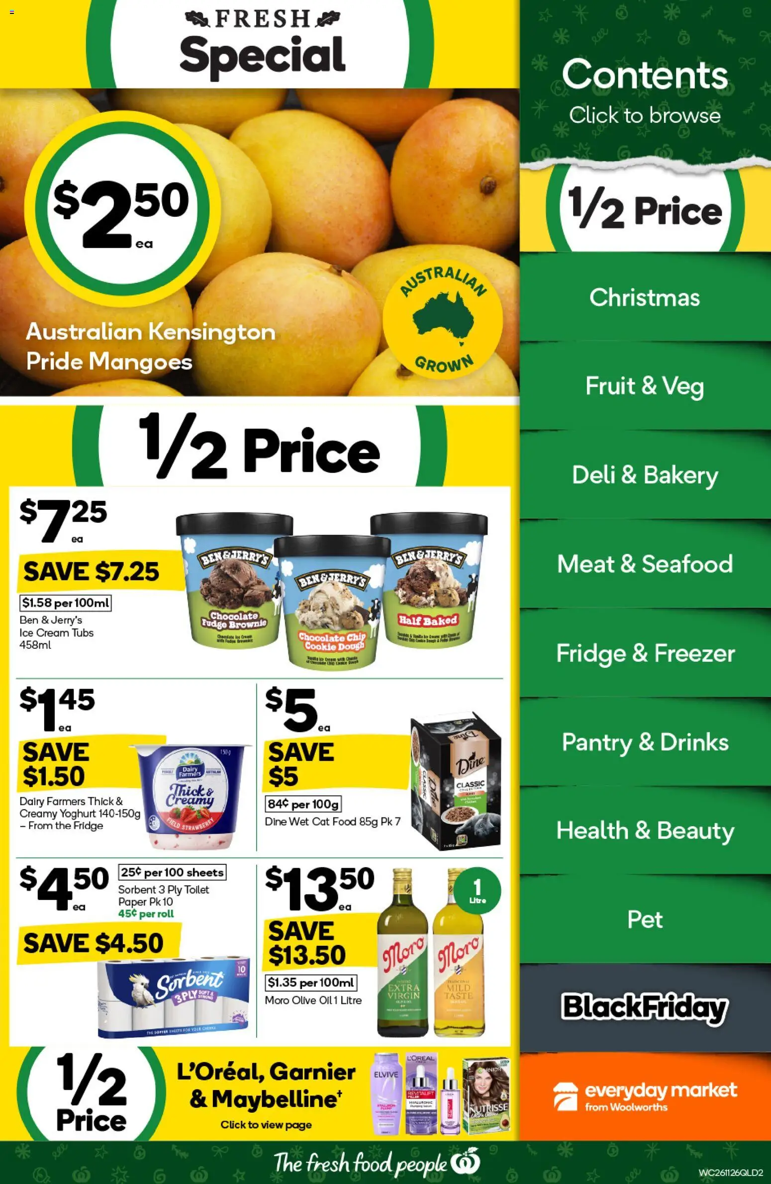 Woolworths catalogue - valid from 26.11.2025 | Page: 2 | Products: Oil, Chocolate, Meat, Fridge