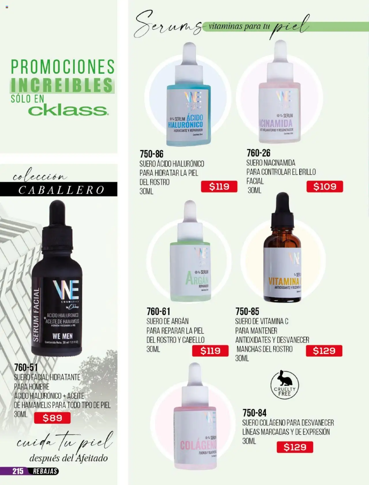 Nuevas ofertas de Cklass válidas en toda la República Mexicana desde el 30.05.2025. ¡Encuentra las mejores ofertas en Cklass catálogo Rebajas Ropa! | Página: 216 | Productos: Serum, Brillo, Aceite, Vitaminas
