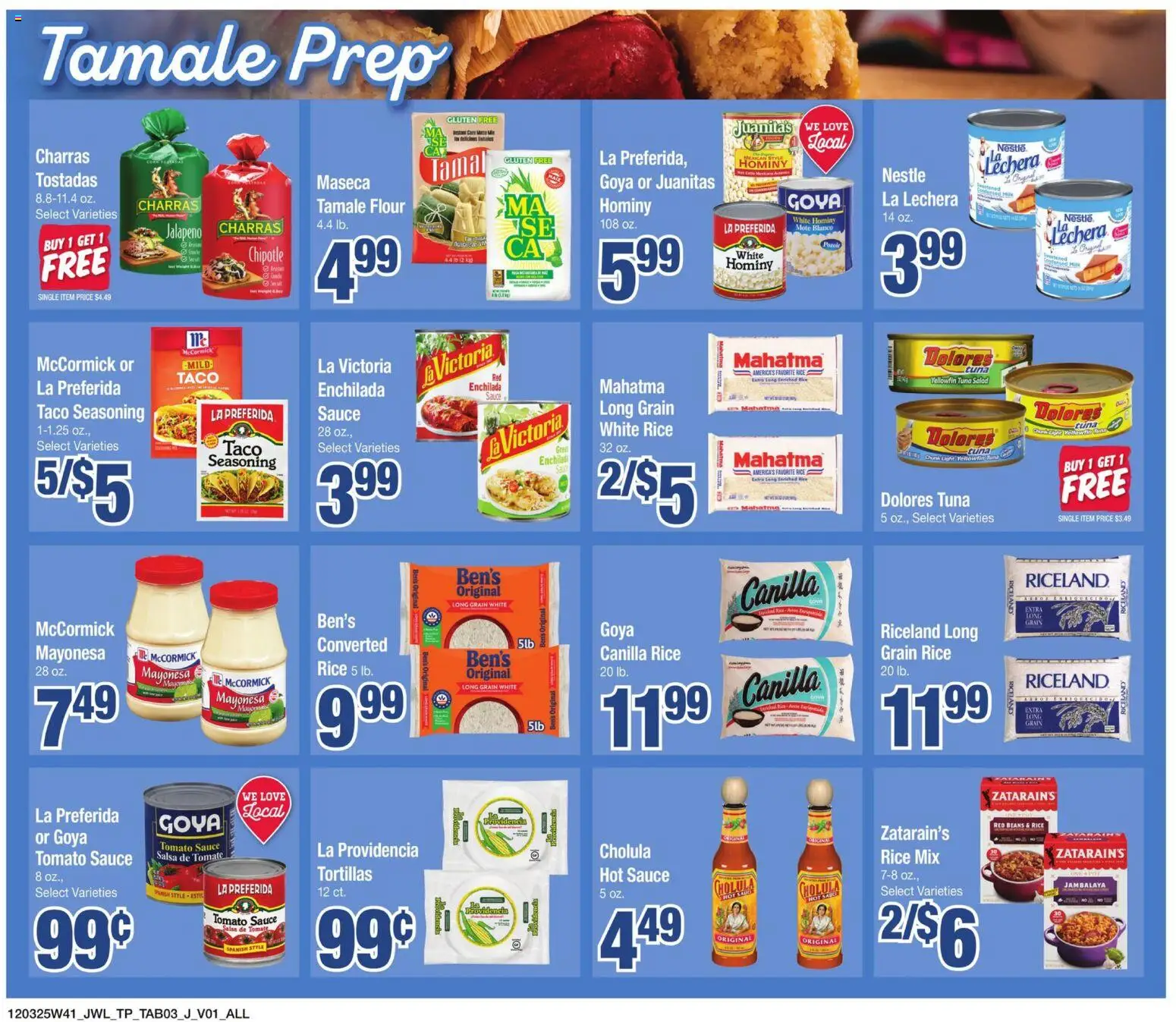 Jewel Osco Fiesta Ad - valid from 03.12.2025 | Page: 3 | Products: Rice, Salad, Sauce