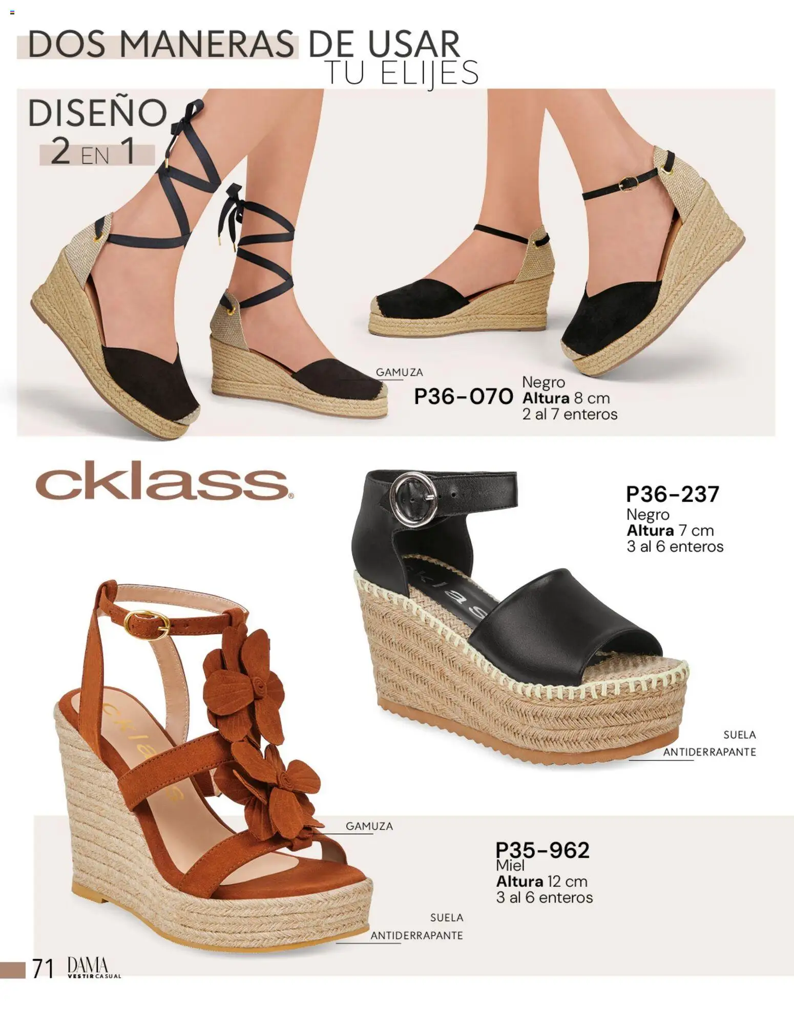 Nuevas ofertas de Cklass válidas en toda la República Mexicana desde el 05.03.2026. ¡Encuentra las mejores ofertas en Cklass catálogo Complemento Verano Ropa! | Página: 305 | Productos: Gamuza