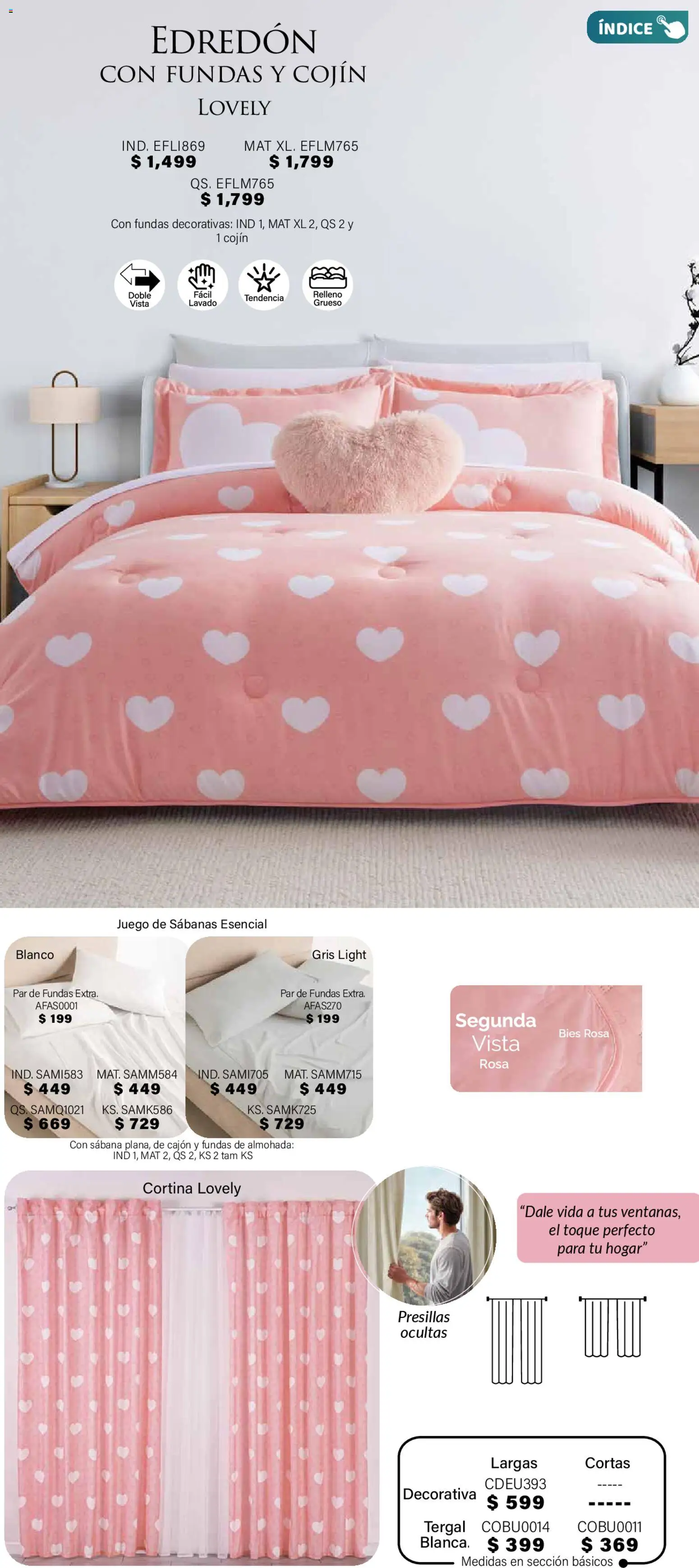 Nuevas ofertas de Colchas Concord válidas en toda la República Mexicana desde el 01.11.2025. ¡Encuentra las mejores ofertas en Colchas Concord Buen Fin! | Página: 107 | Productos: Juego, Almohada, Sabanas