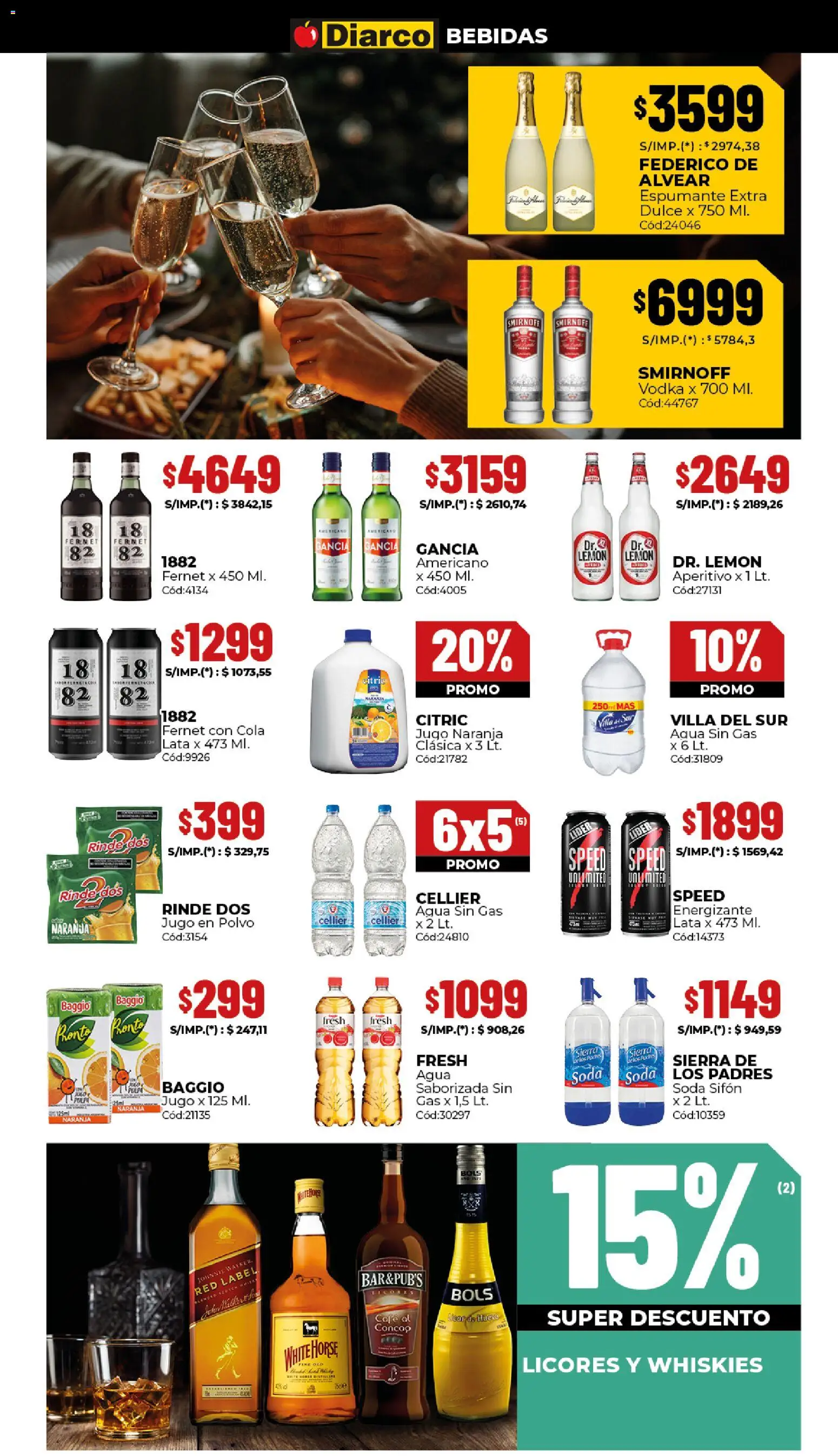 Diarco - Ofertas │ válido desde el 29.12.2025 | Página: 7 | Productos: Polvo, Fernet, Café, Jugo