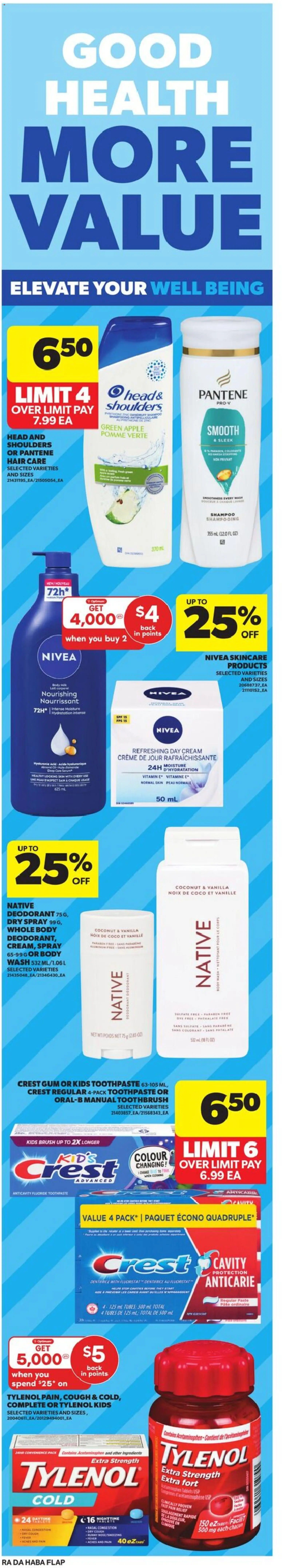 Atlantic Superstore flyer valid from 25.12.2025 | Page: 5 | Products: Cream, Shampoo, Deodorant, Toothpaste