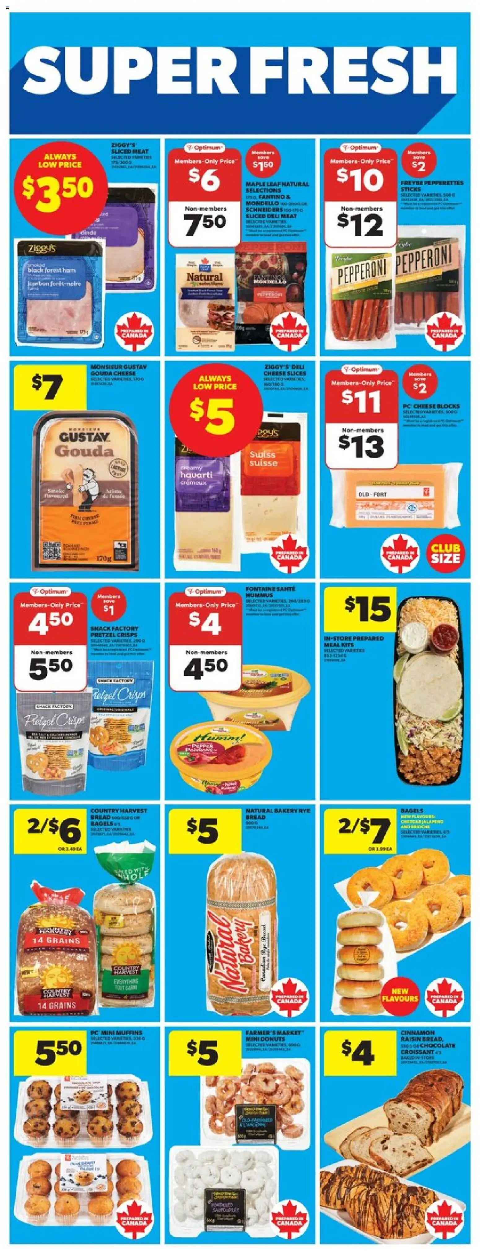 Real Canadian Superstore flyer valid from 23.10.2025 | Page: 20 | Products: PC, Cheese, Bread, Ham