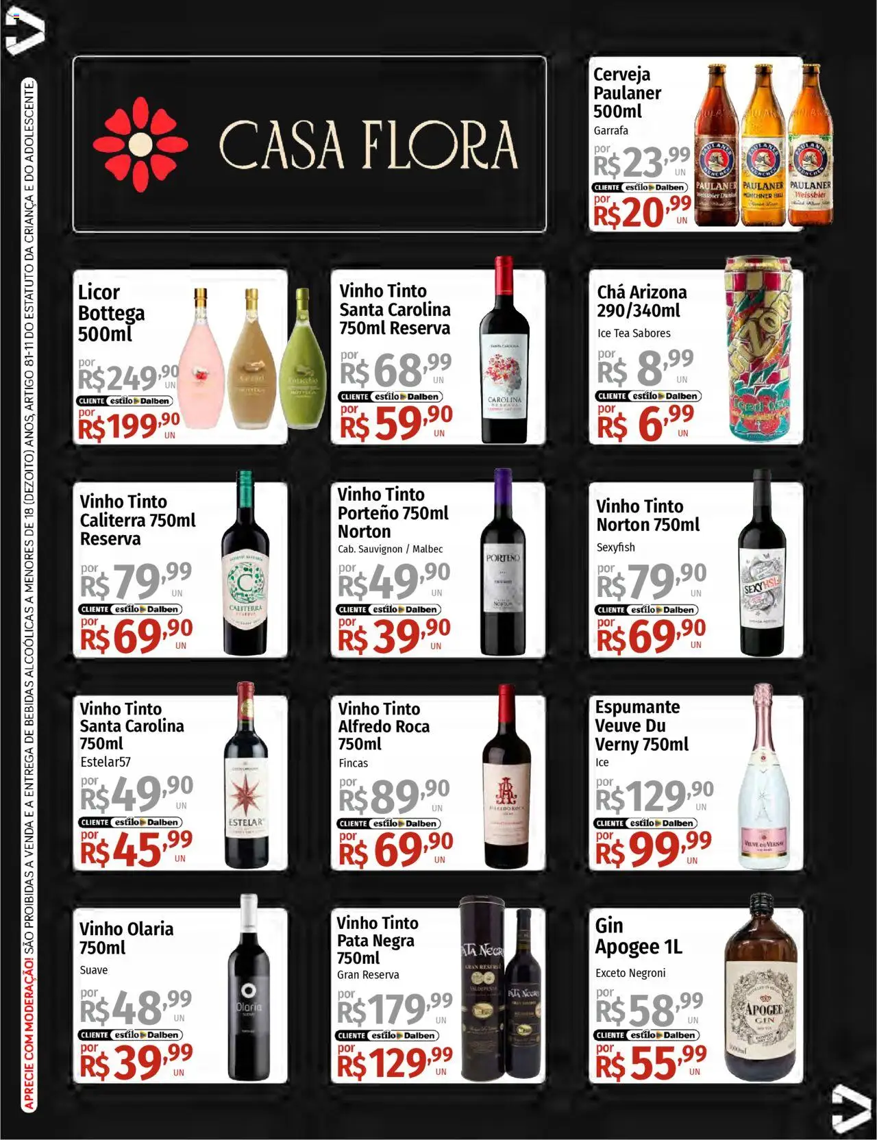 Supermercado Dalben Folheto - válido de 23.07.2025 | Página: 5 | Produtos: Ice tea, Espumante, Licor, Cerveja