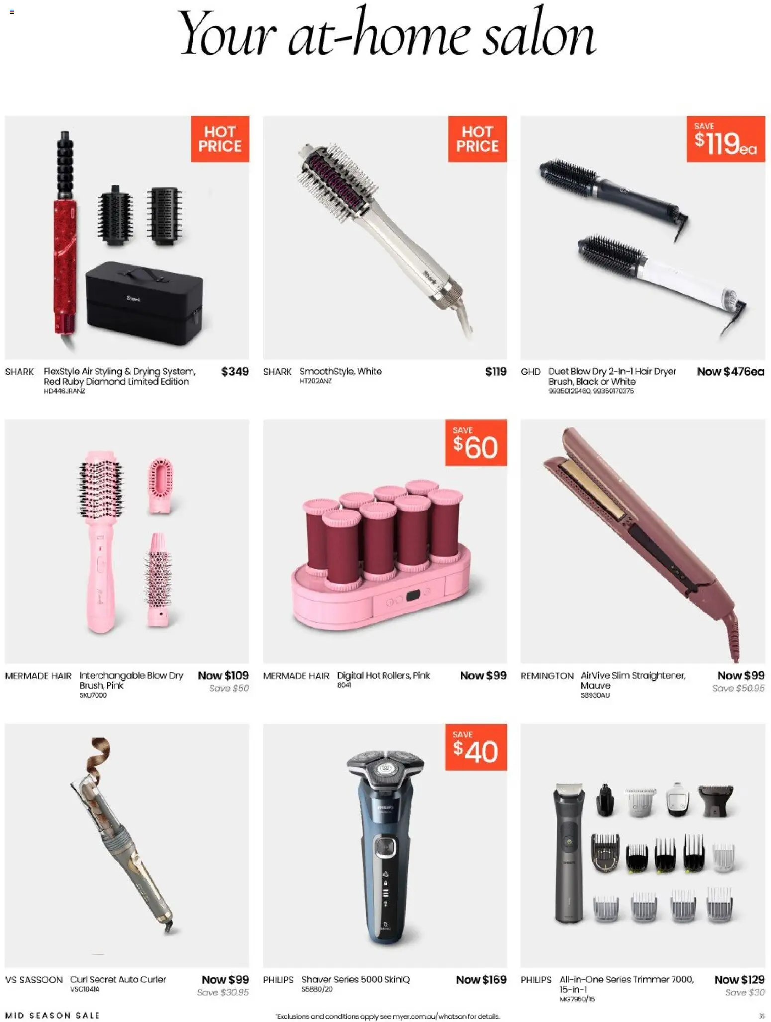 Myer catalogue - valid from 04.03.2026 | Page: 35 | Products: Diamond, Digital, Dryer, Hair dryer