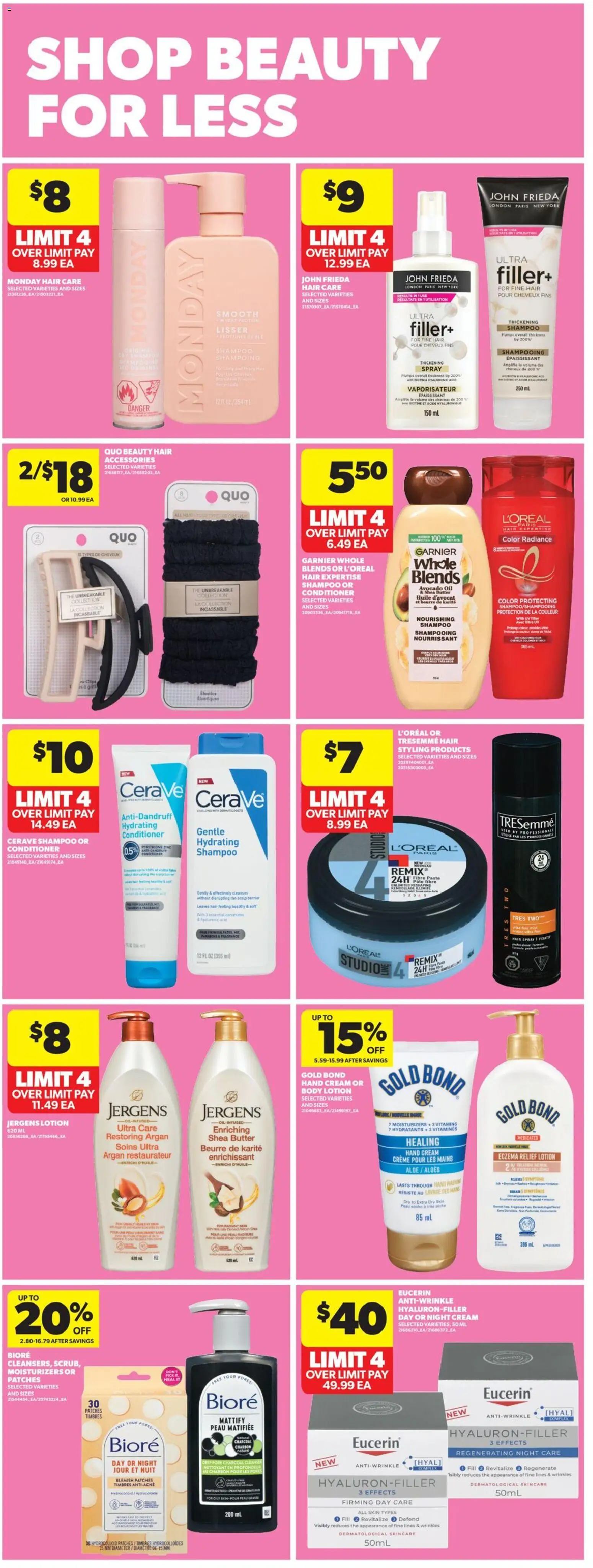 Real Canadian Superstore flyer valid from 19.02.2026 | Page: 30 | Products: Fragrance, Hair spray, Hand cream, Oil