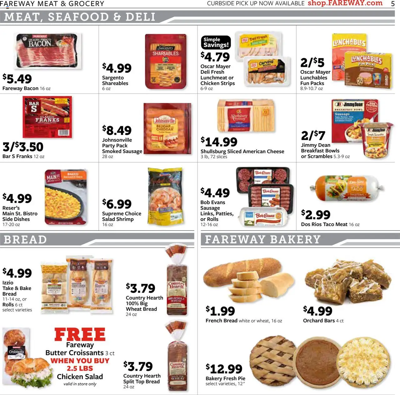 Fareway Weekly Ad - valid from 06.10.2025 | Page: 5 | Products: Bakery, Butter, Bread, Sausage