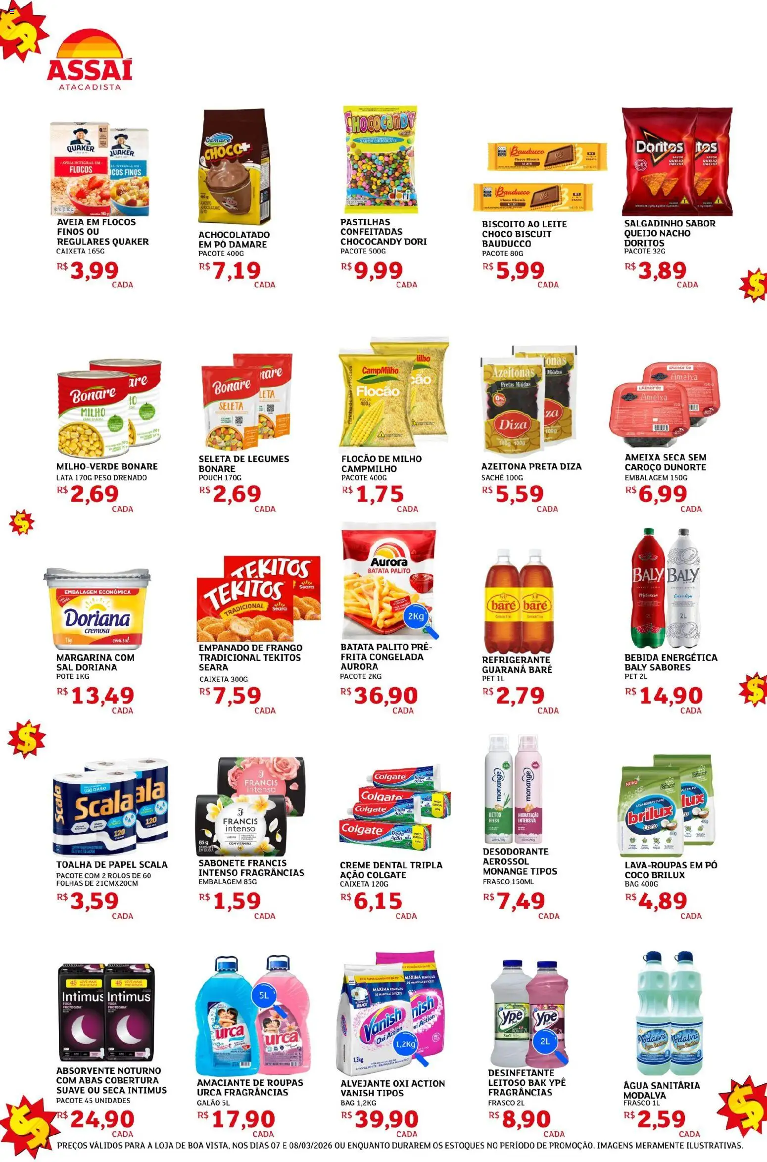 Assaí Atacadista Folheto - válido de 07.03.2026 | Página: 2 | Produtos: Azeitonas, Queijo, Frango, Vanish