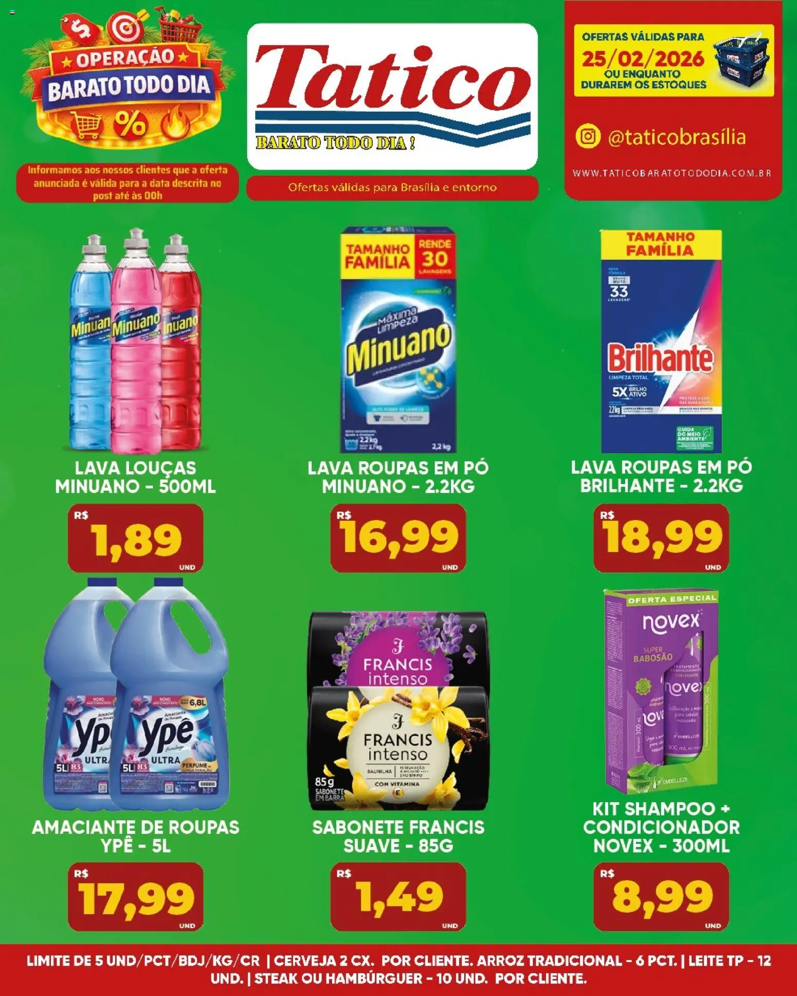 Tatico Folheto - válido de 26.02.2026 | Página: 35 | Produtos: Shampoo, Roupas, Sabonete, Amaciante