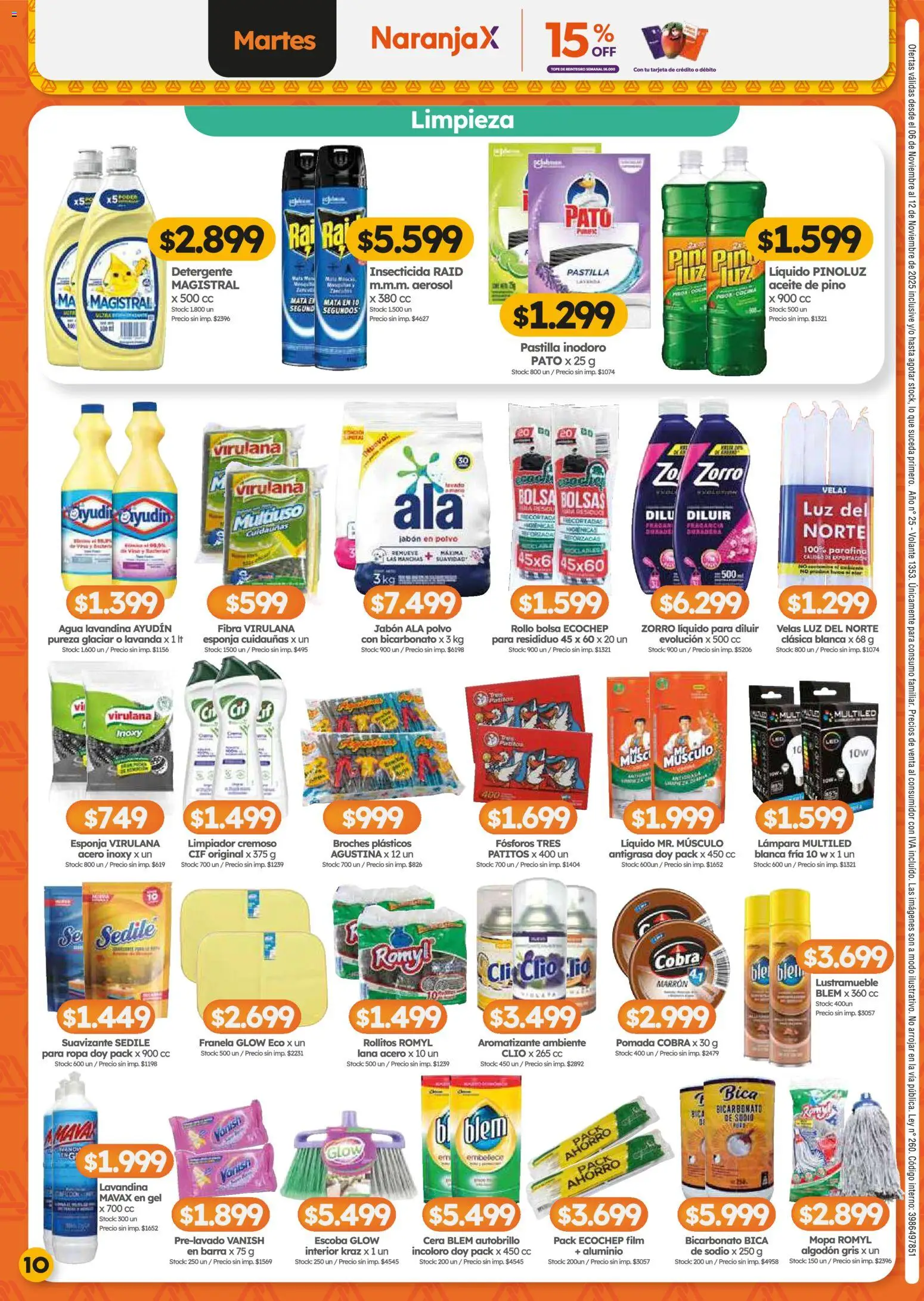 Cordiez ofertas │ válido desde el 06.11.2025 | Página: 10 | Productos: Antigrasa, Fragancia, Jabón, Detergente