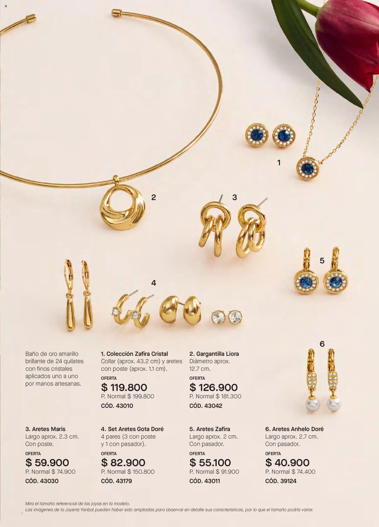 Yanbal revista - valida desde el 31.01.2026 | Página: 35 | Productos: Aretes, Gargantilla, Baño, Collar