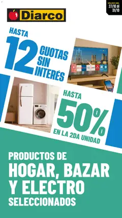 Vista previa Diarco - Ofertas Hogar, Bazar Y Electro válido desde el 27.10.2025