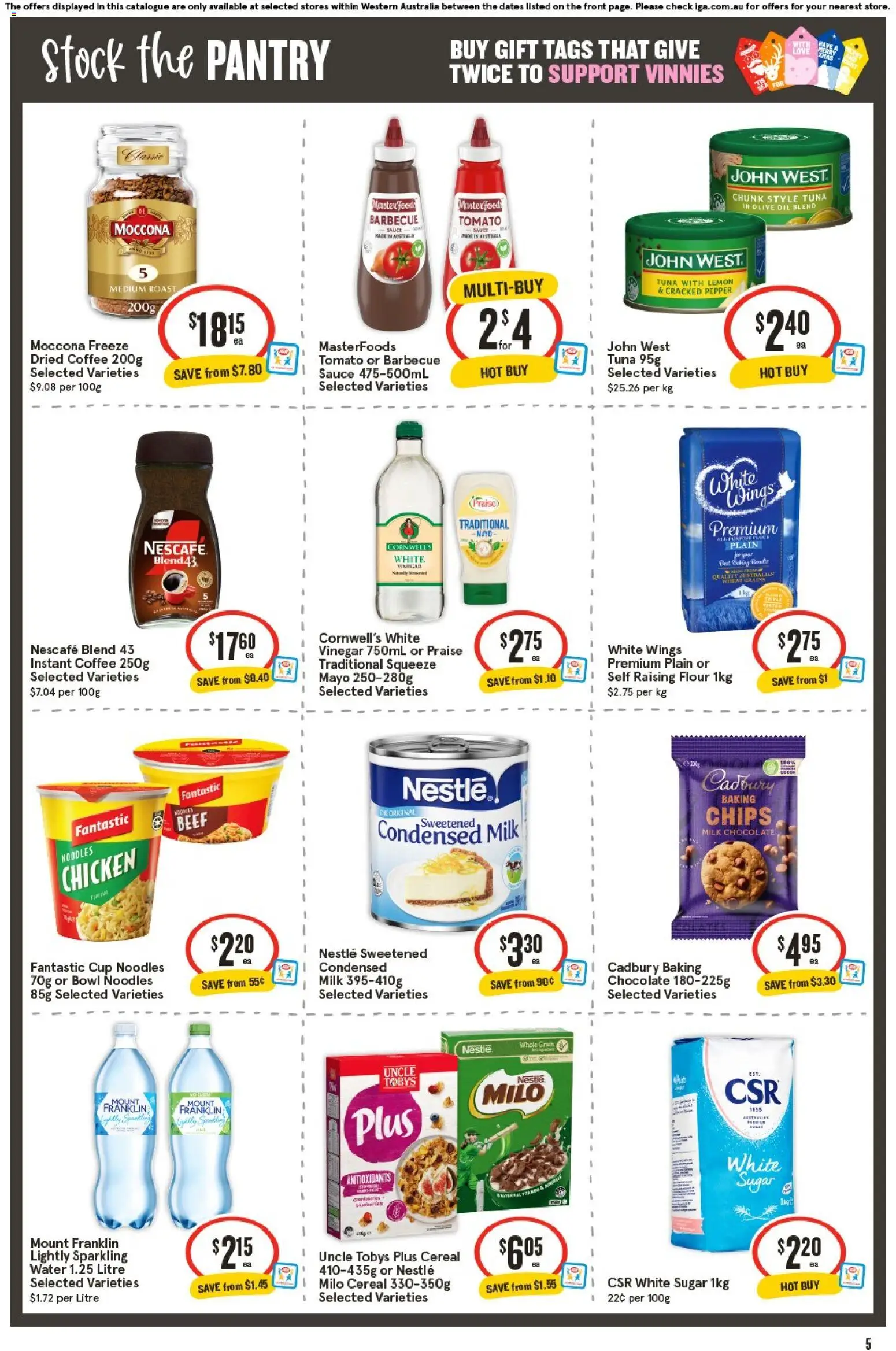 IGA catalogue - valid from 17.12.2025 | Page: 5 | Products: Coffee, Chips, Sauce, Pepper