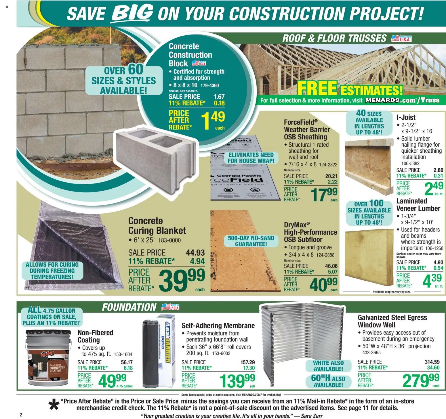 Menards Weekly Ad - valid from 05.11.2025 | Page: 3 | Products: Blanket, Foundation