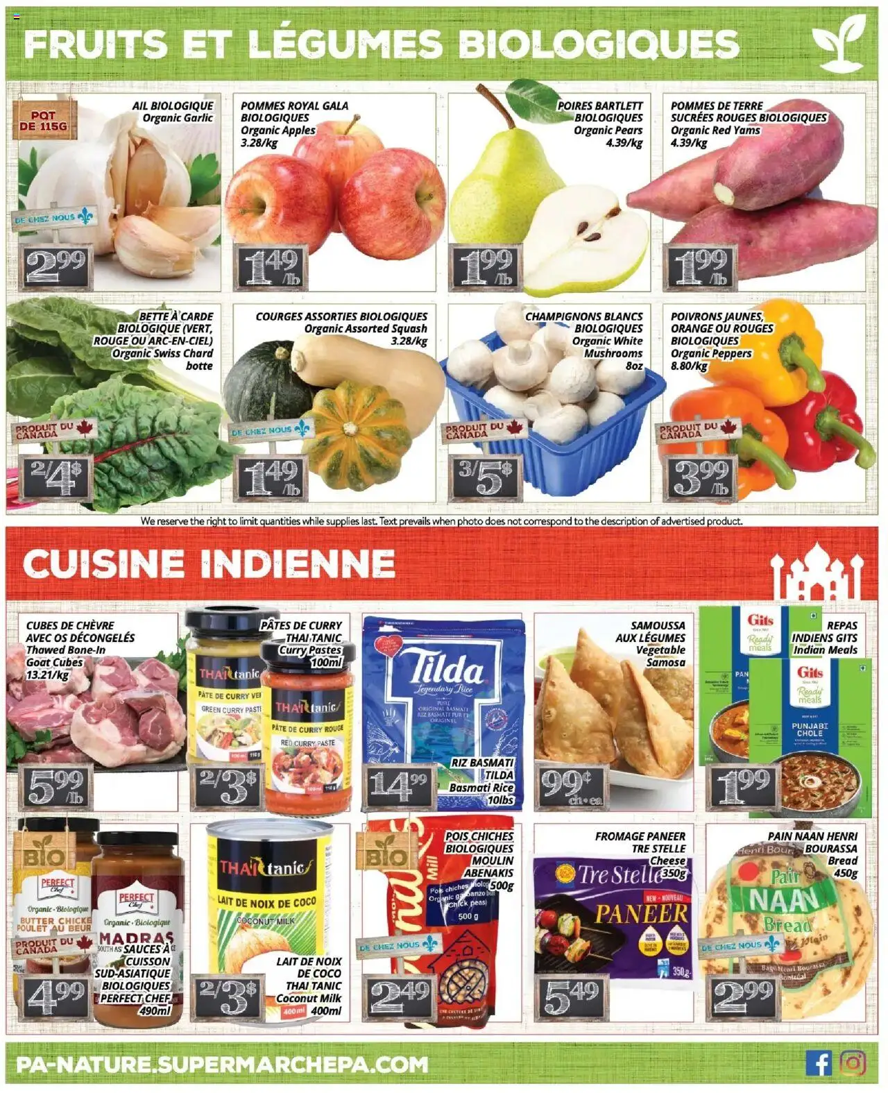 Pa Supermarché flyer valid from 15.09.2025 | Page: 4 | Products: Rice, Milk, Butter, Bread