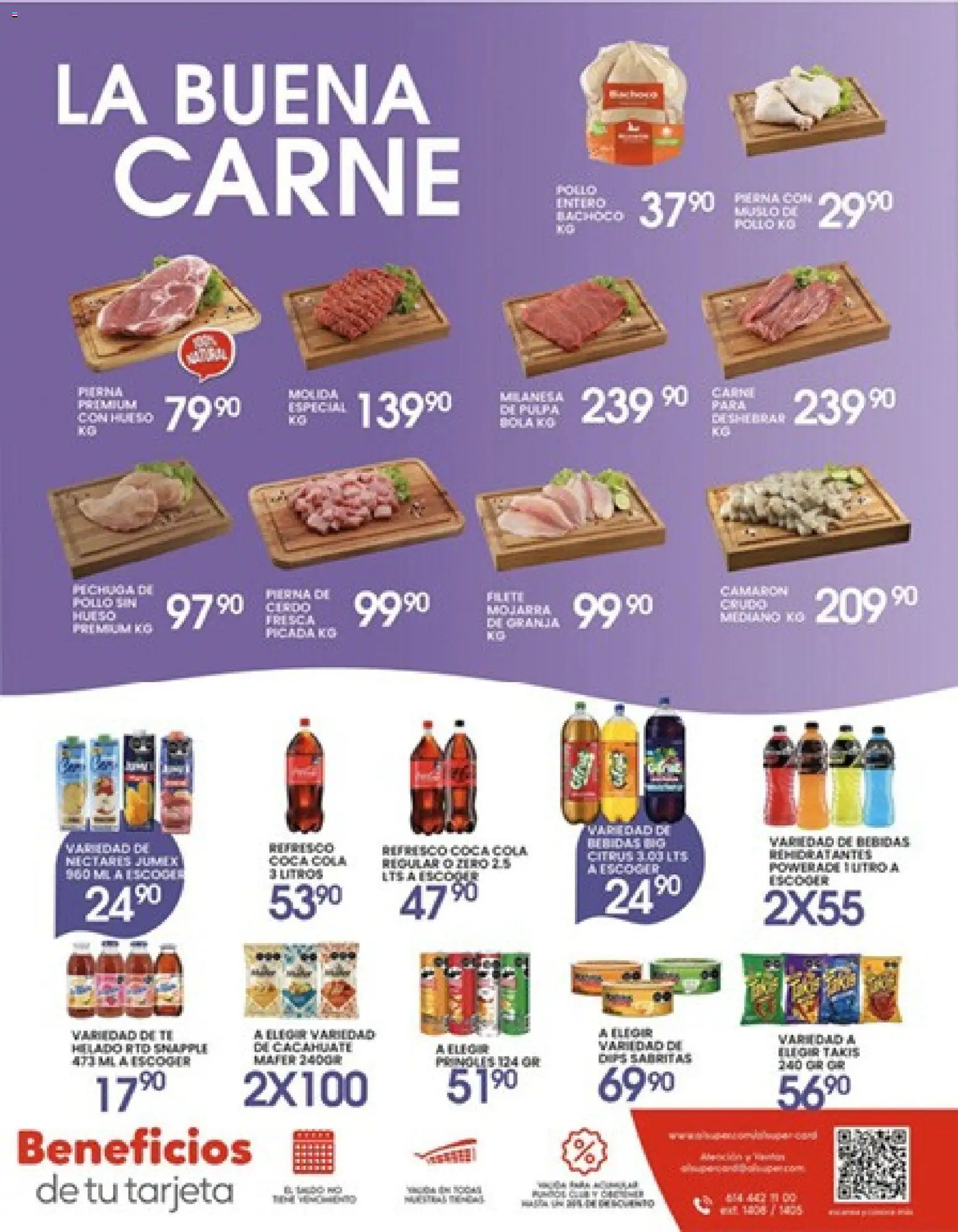 Nuevas ofertas de Alsuper válidas en toda la República Mexicana desde el 14.04.2026. ¡Encuentra las mejores ofertas en Alsuper folleto Chihuahua-Ciudad! | Página: 7 | Productos: Pollo, Milanesa, Refresco, Té